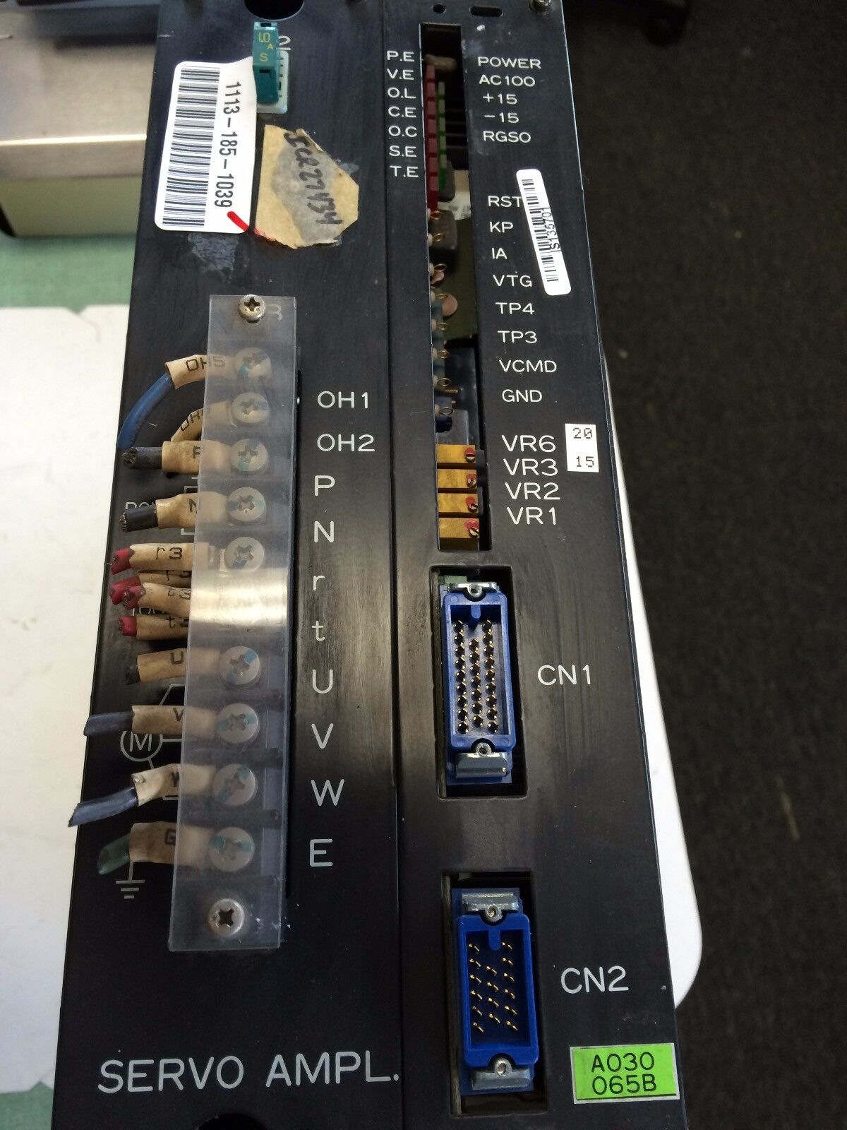 Kawasaki Sanyo Denki 27Ba030fxt30c Servo Amplifier, A030 065B ,Bl Super,Bu