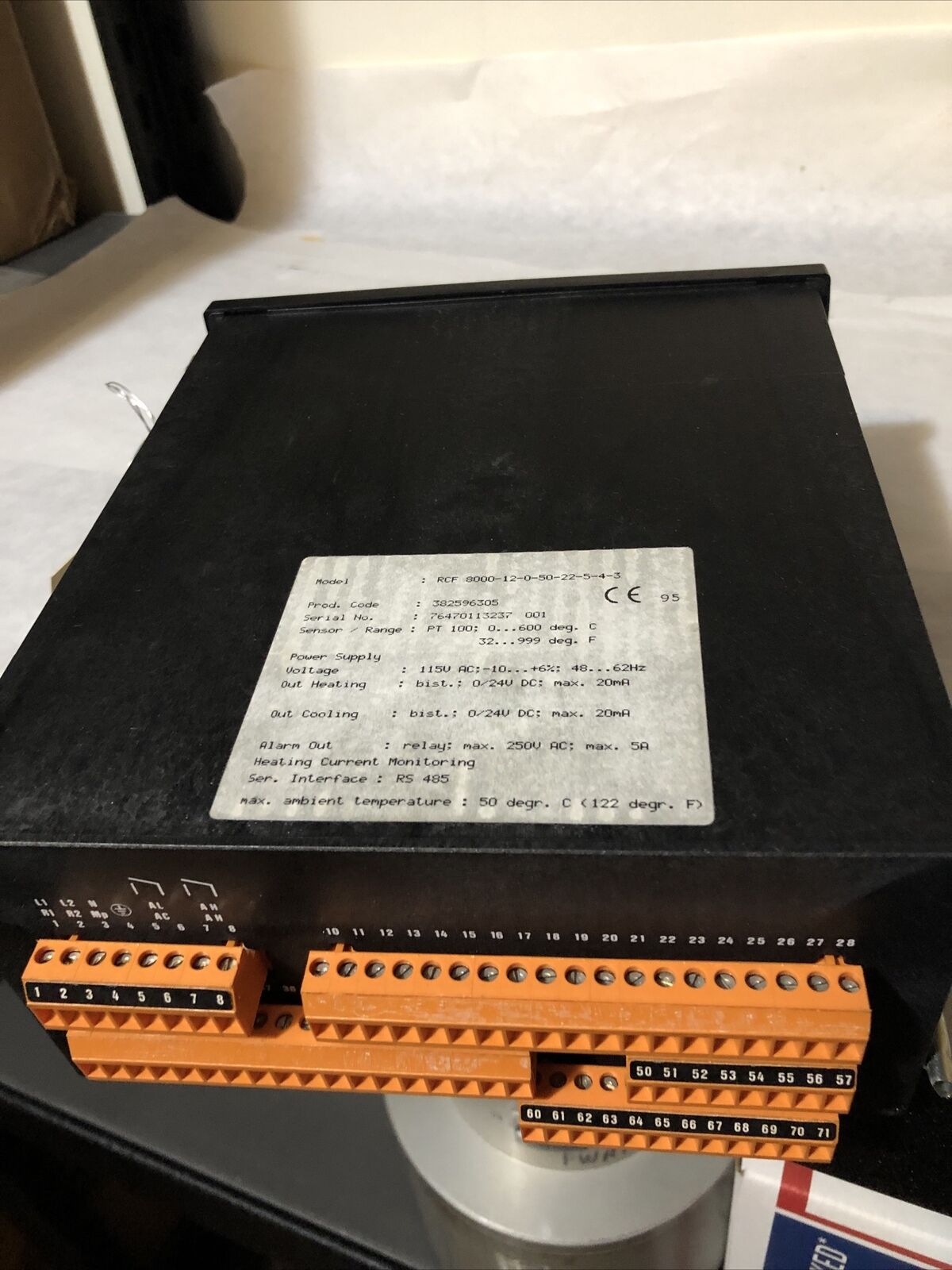 Rockwell Rcf 8000-12-0-50-22-5-4-3,382596305,8000 Temperature Controller ,Bv