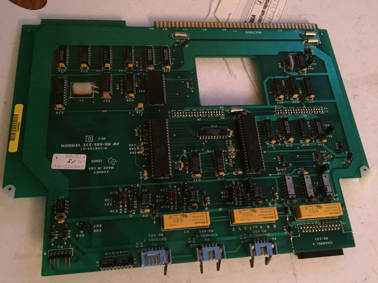 Forney N-348702-01,16988,Pip Rs-485/232,D-348701-01 Pcb Board,Ed,Cz,De