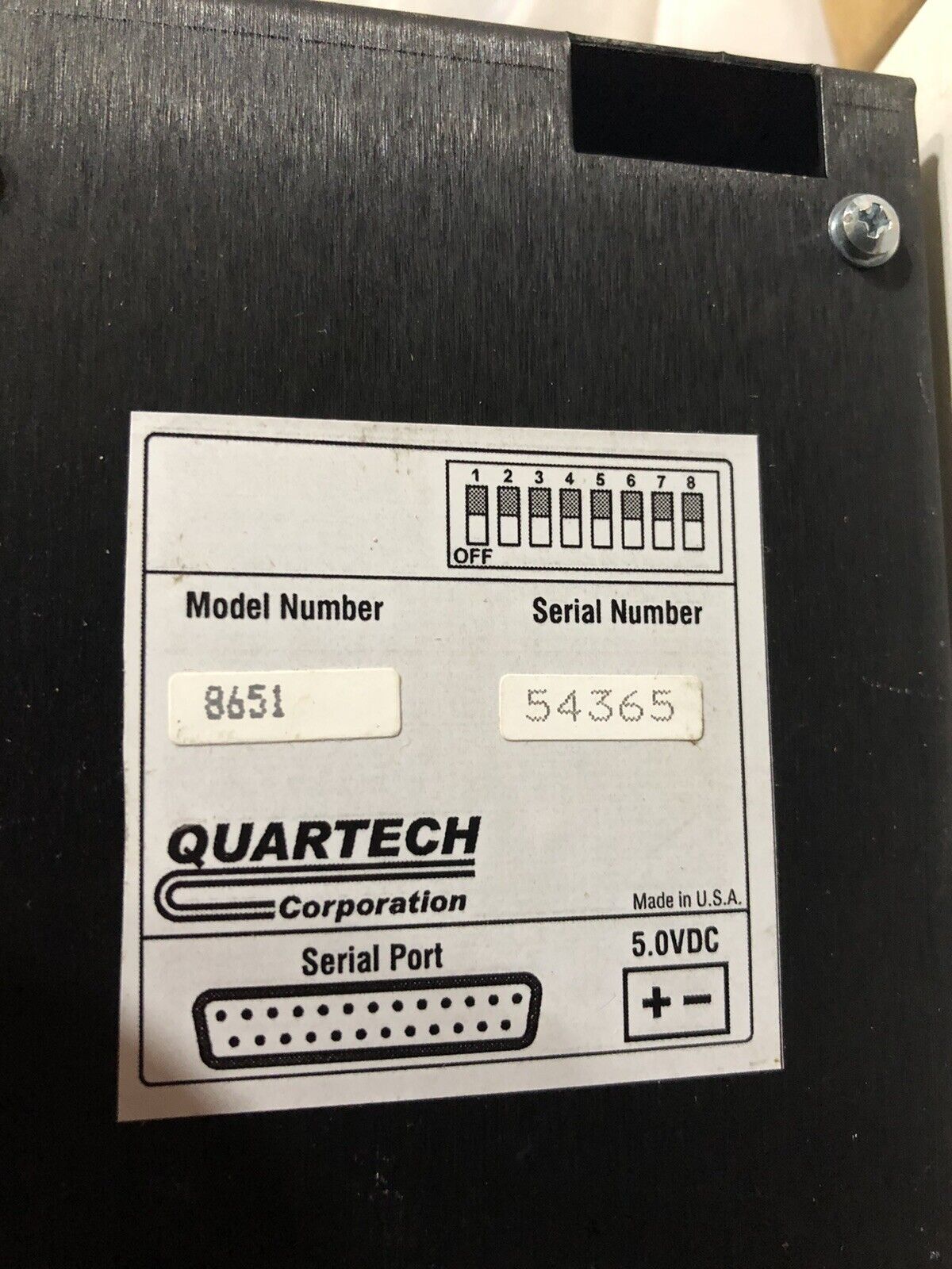 New Quartech 8651 Plc-2 Programmable Pushbutton Station,To