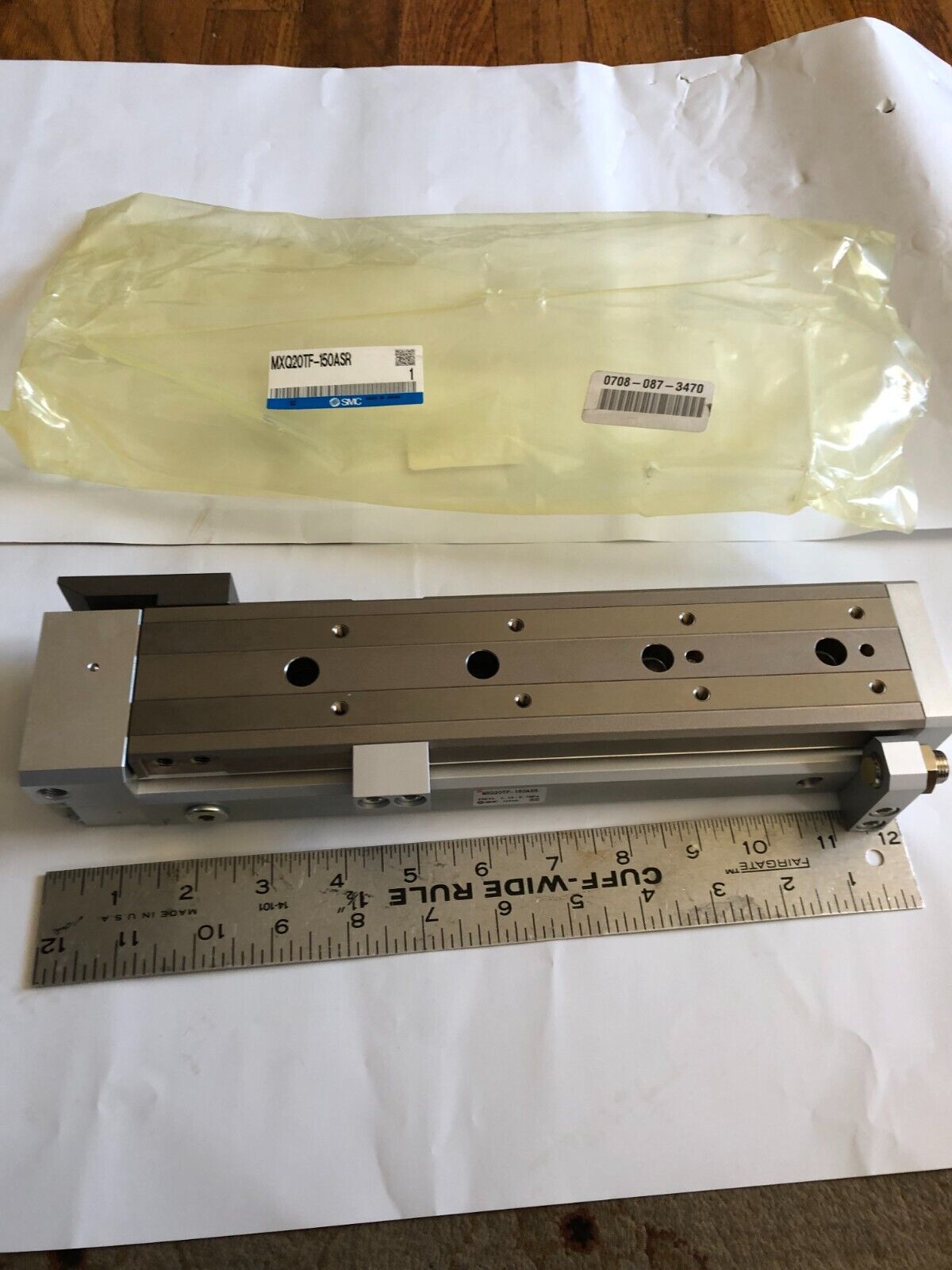 New Smc Mxq20tf-150Asr Pneumatic Slide Table / Guided Cylinder,Mxq20tf 150Asr,Bt