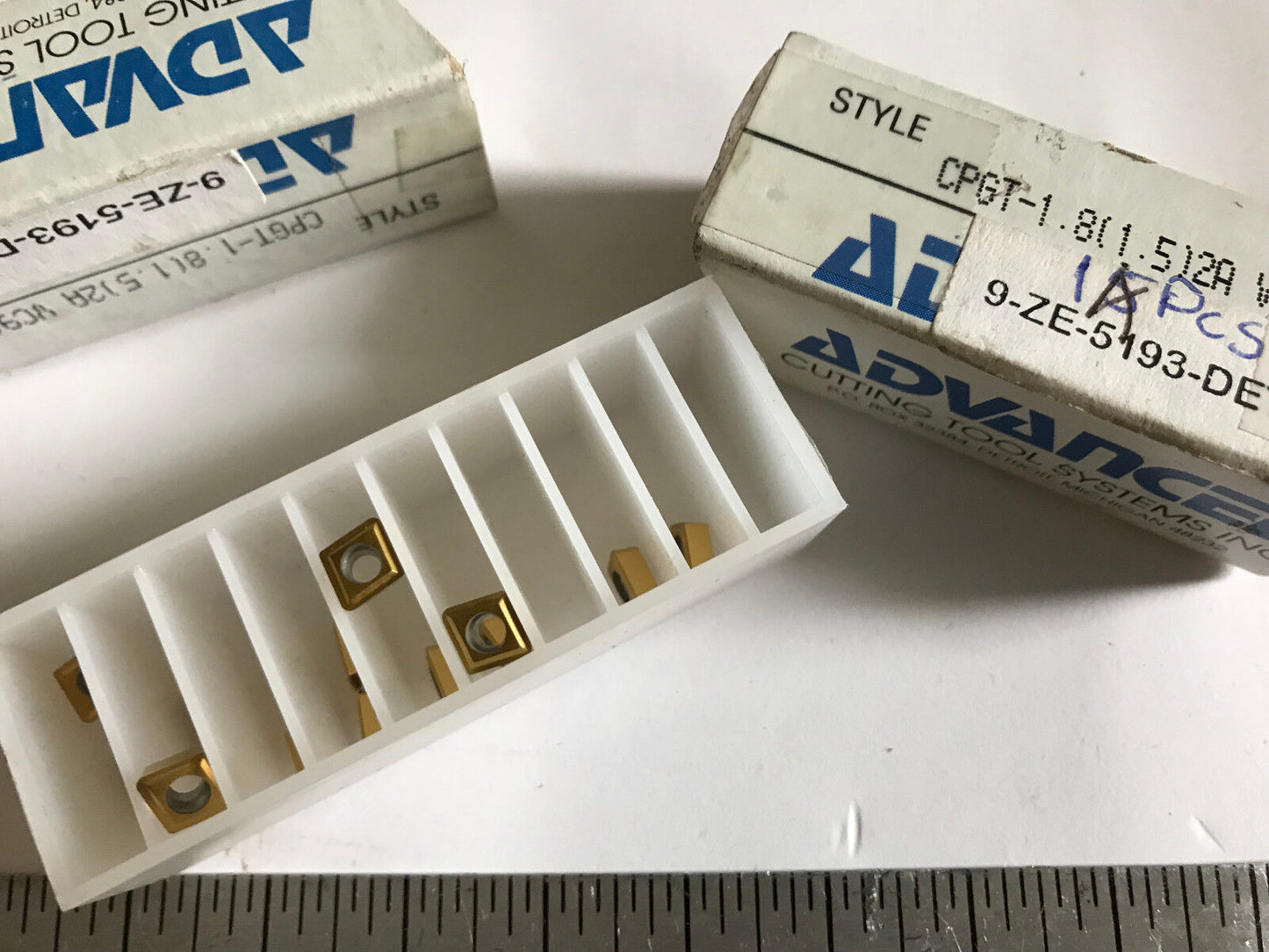 Lot 23 Advanced Cpgt-1.8 Vc905 Carbide Inserts 9-Ze-5193-Det-1,Em