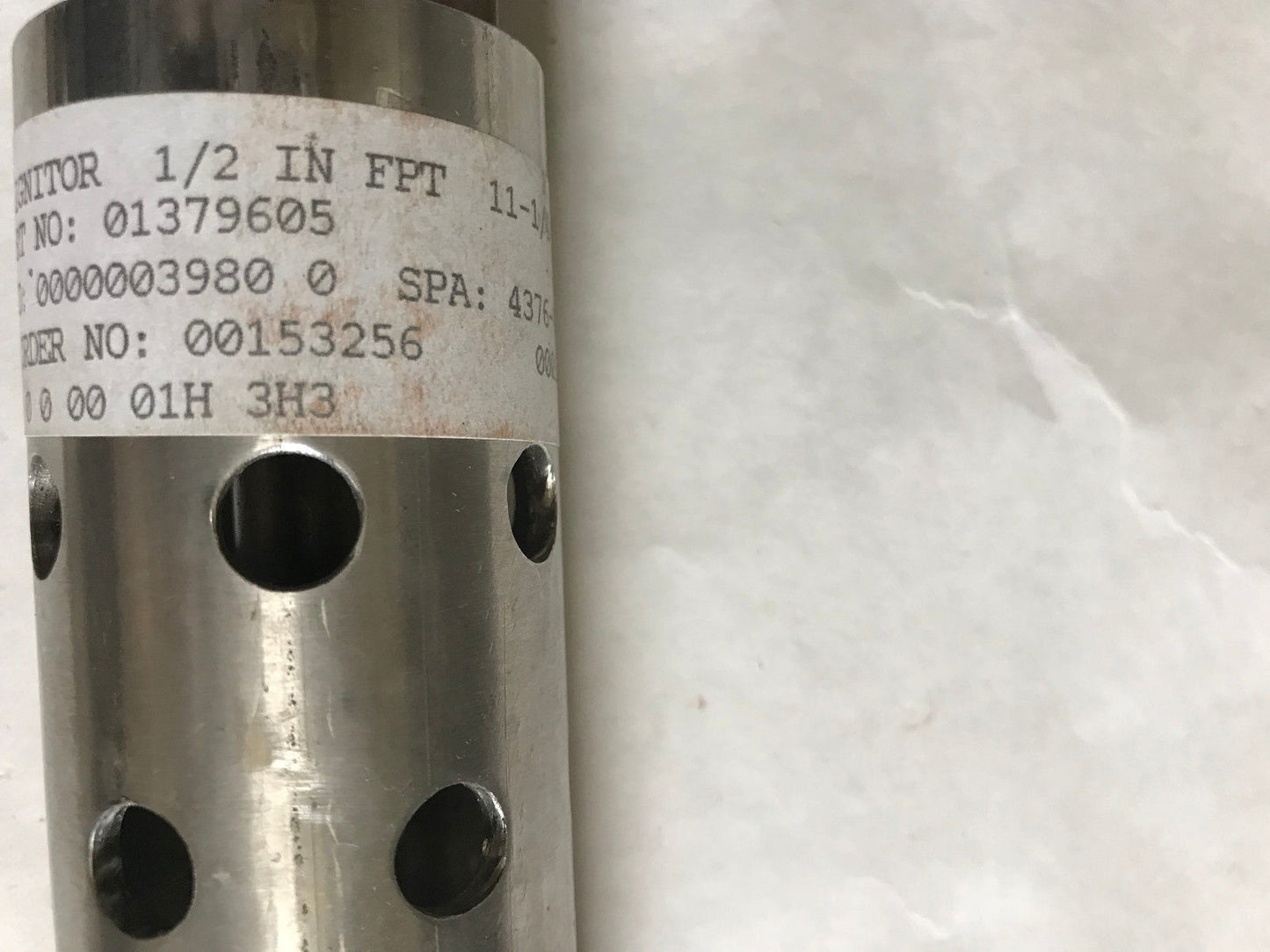 Muffler Ignitor Type Ol-1-N 1/2" Fpt Vendor Part No 01379605 Cat 0000003980 0,Sa