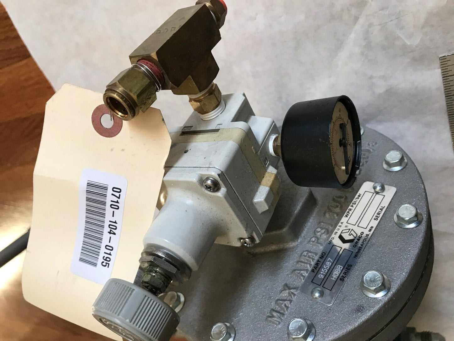 Graco 915587 Air Diaphragm Regualtor H08b,3000Psi,316L Ss,Mcm3037502b,Aw