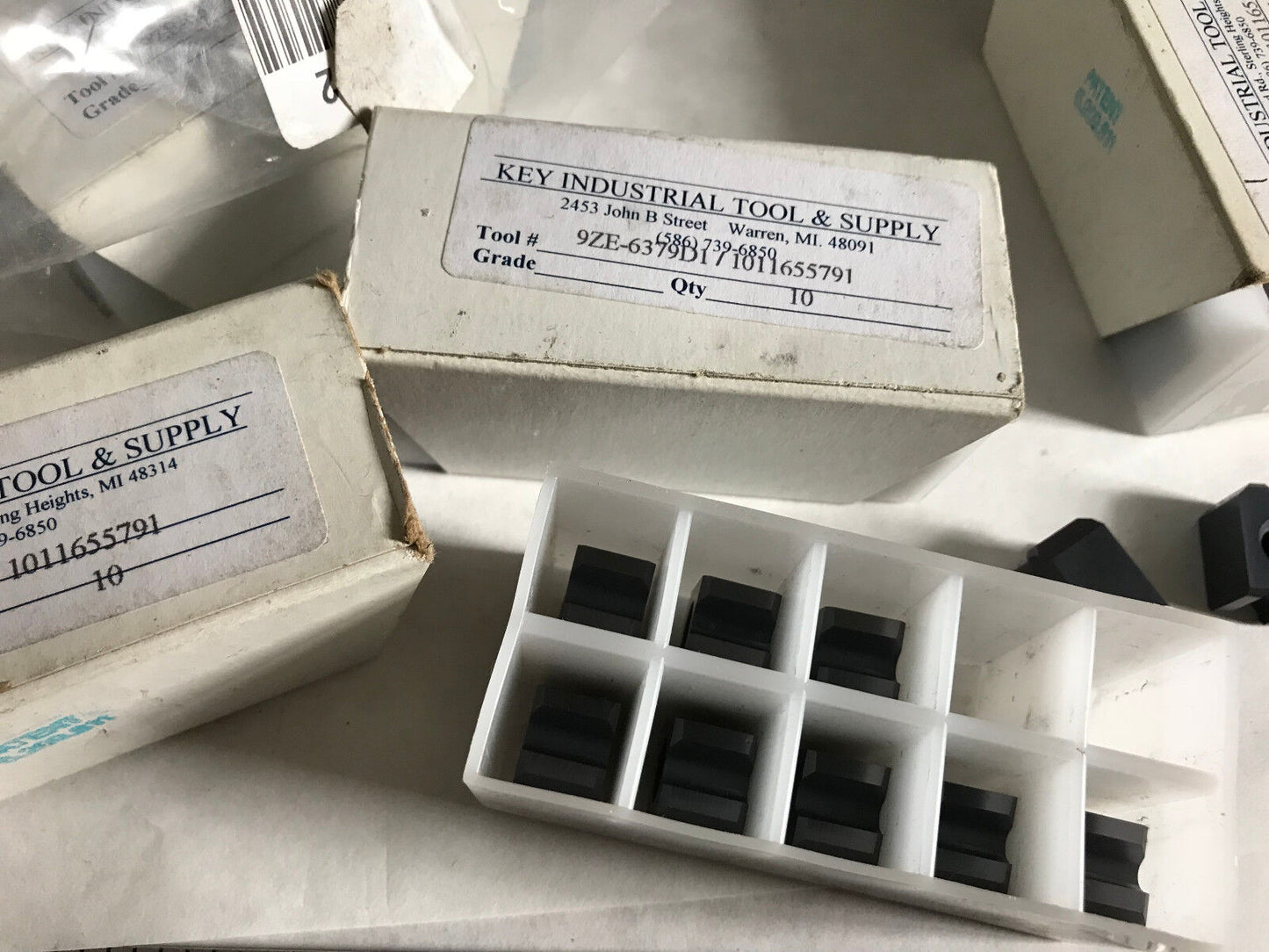 Lot 50 Key Industrial 1011655791 Carbide Inserts,Key 9Ze-6379D1,Eq