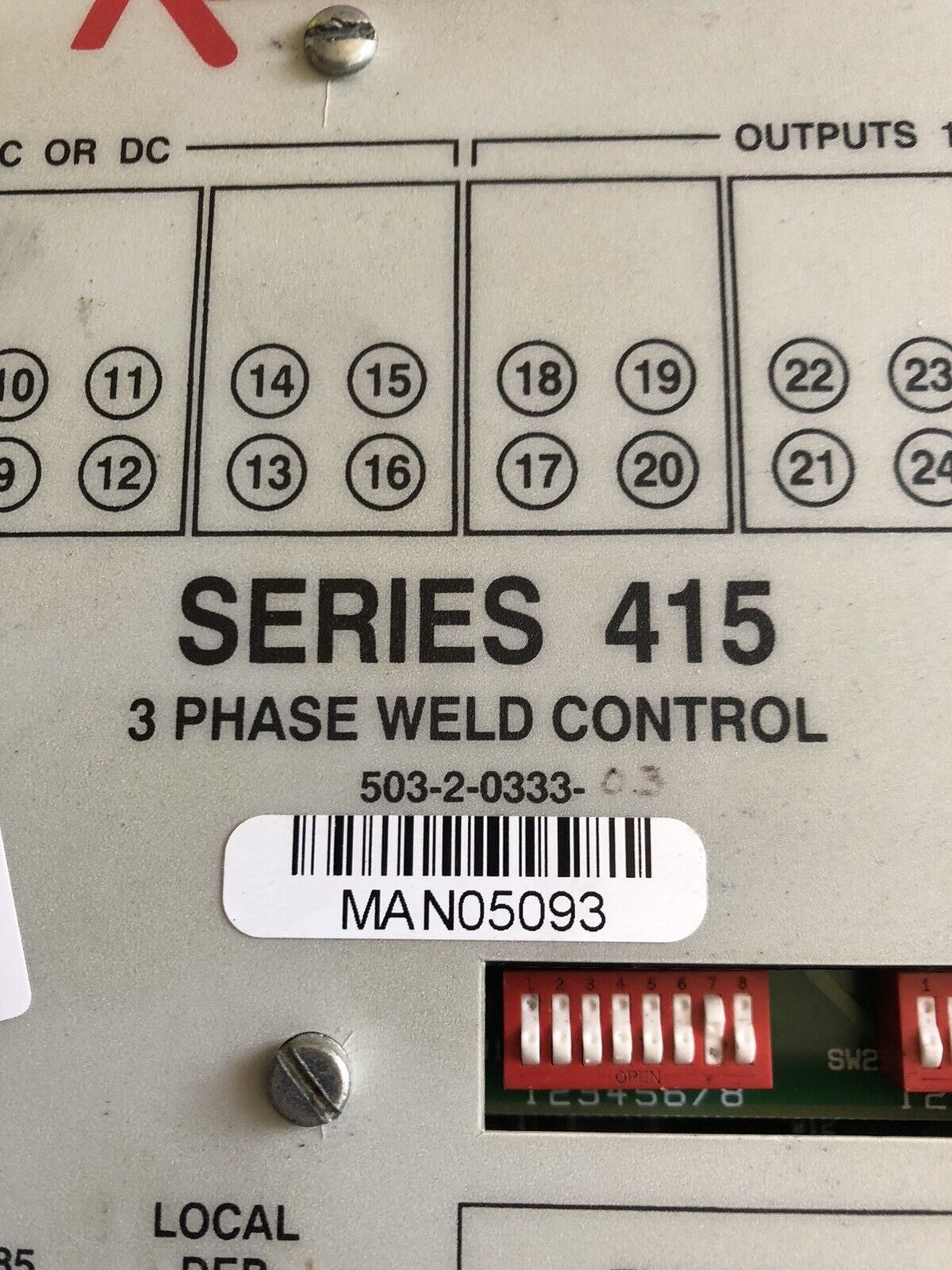 Robotron 503-2-0333 03 Series 415,3 Ph Weld Controller V9.005,503-2-033309,Dk,Az