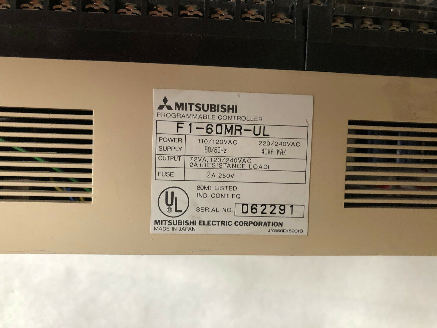 Mitsubishi F1-60Mr-Ul Melsec Programmable Controller,Plc Melsec F1-60Mr,Di