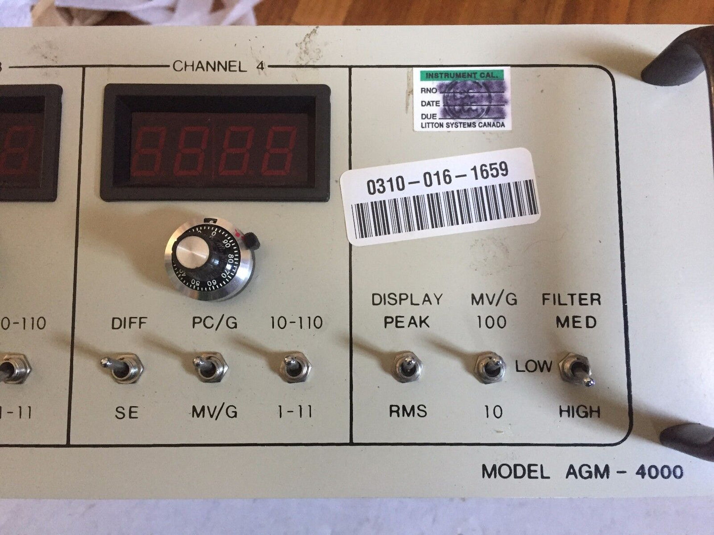 Ling Electronics Agm-4000 Accelerometer G-Monitor,Tk