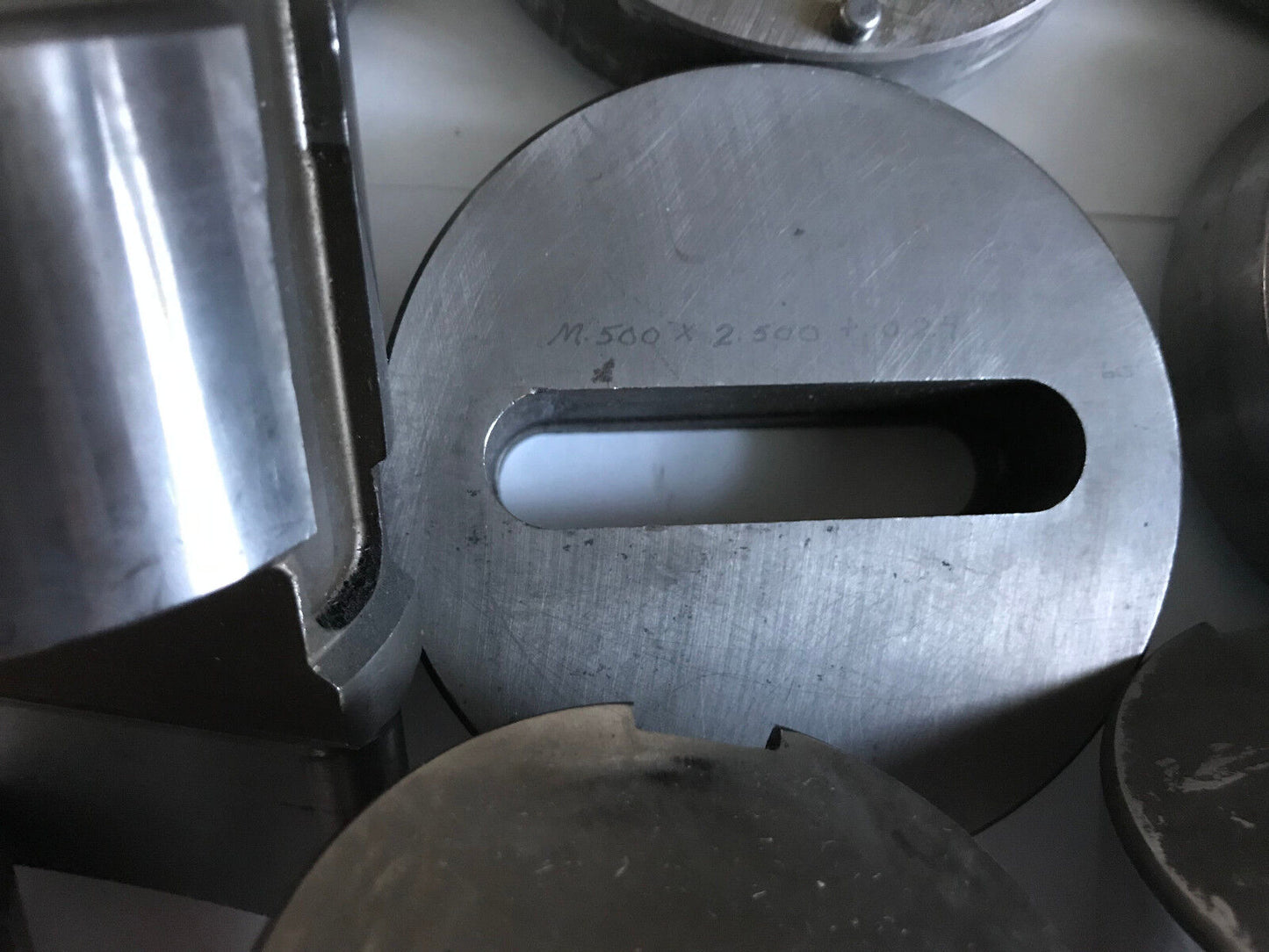 Lot 5 Wiedemann Oval/Obround Punch Die Sets .500X2.500,M.472X2.362,1.250X2.3,Et