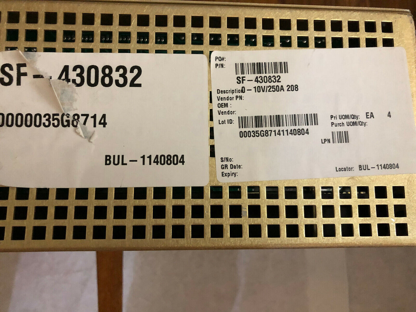 Power Ten 5612D-10/10 Power Supply,190-253 Volt,26 Amps,Viha,Vraw4a,Sf-430832,Be