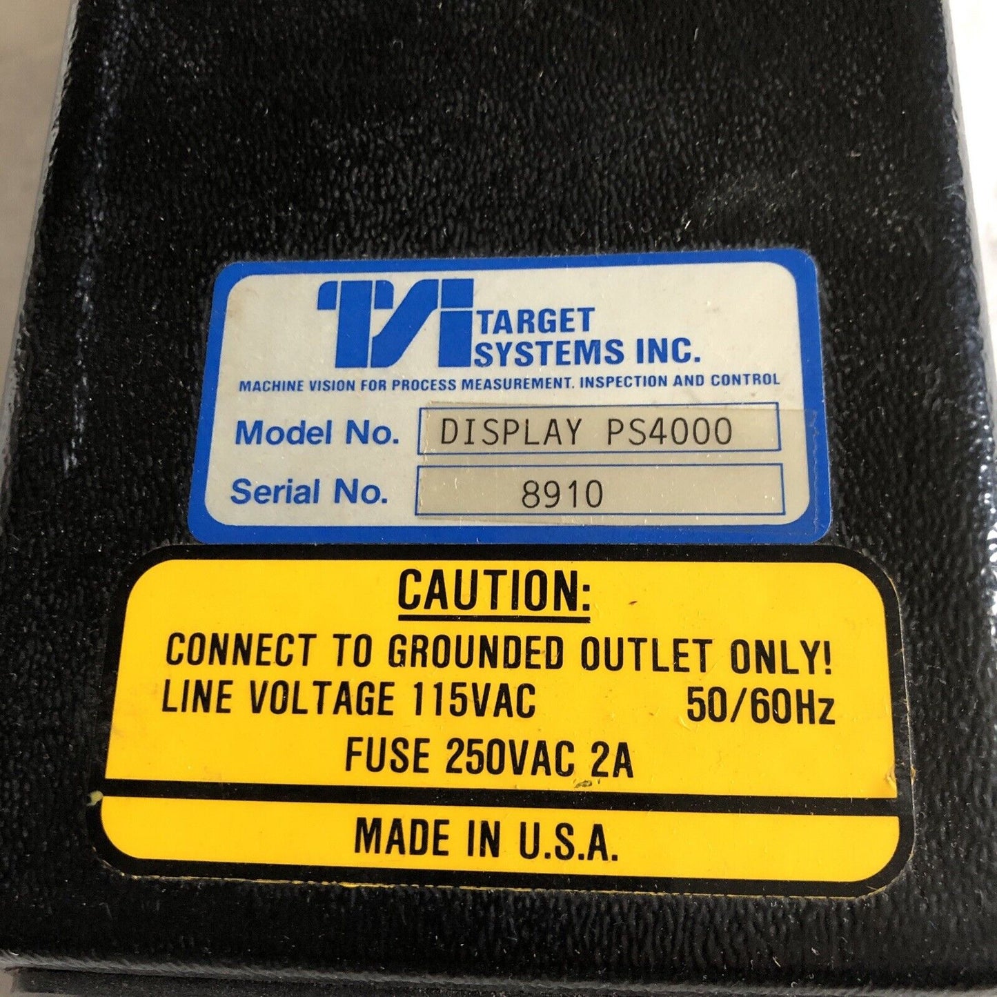 Tsi Display Ps4000 Target Systems Inc Power Supply 4000 Optic Thickness Meter,Ak
