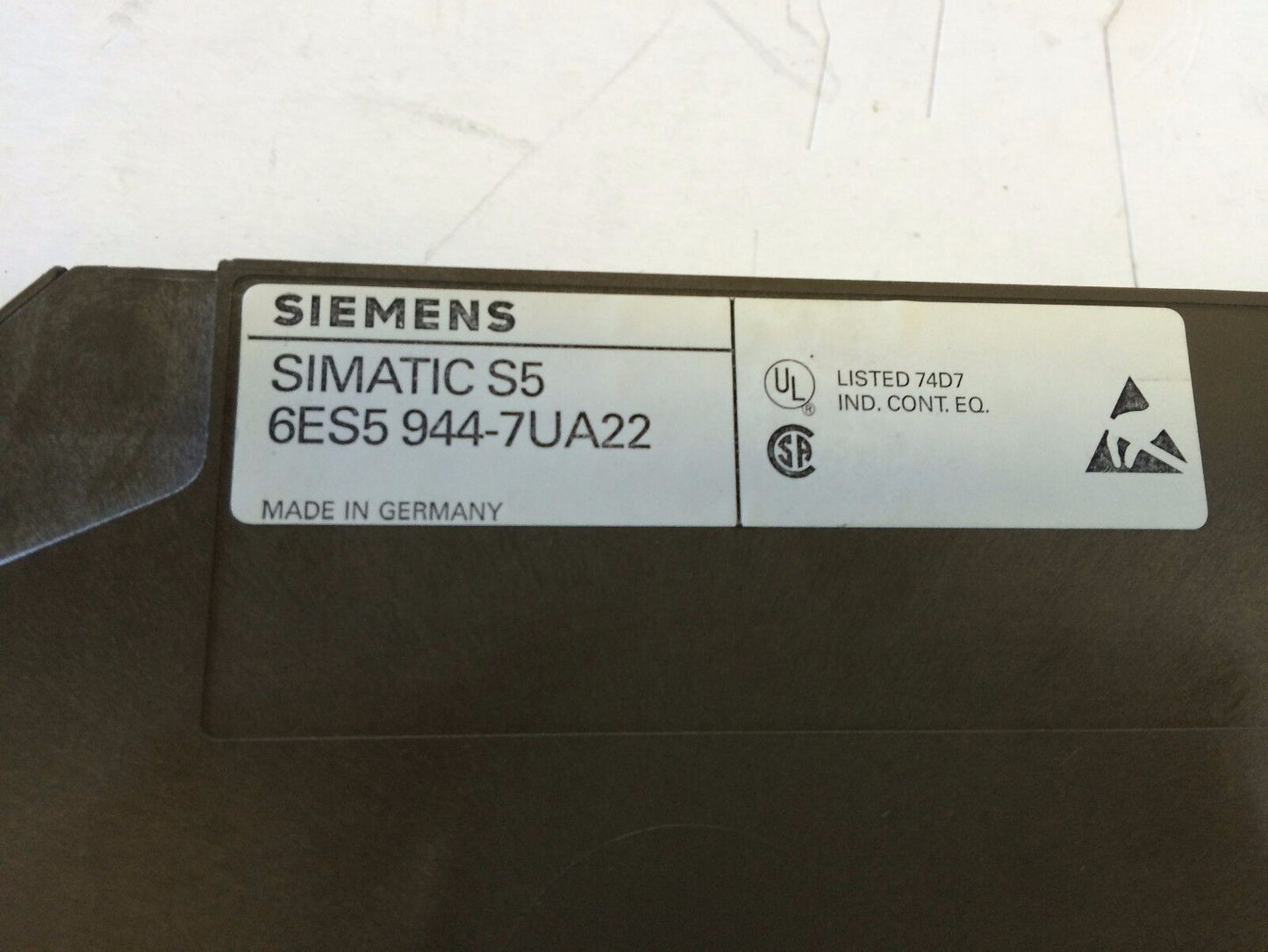 Siemens 6Es5 944-7Ua2,6Es5-944-7Ua22,115U,944Cpu,6Es5816-1Aa11,6Es5 816-1Aa11,Cg