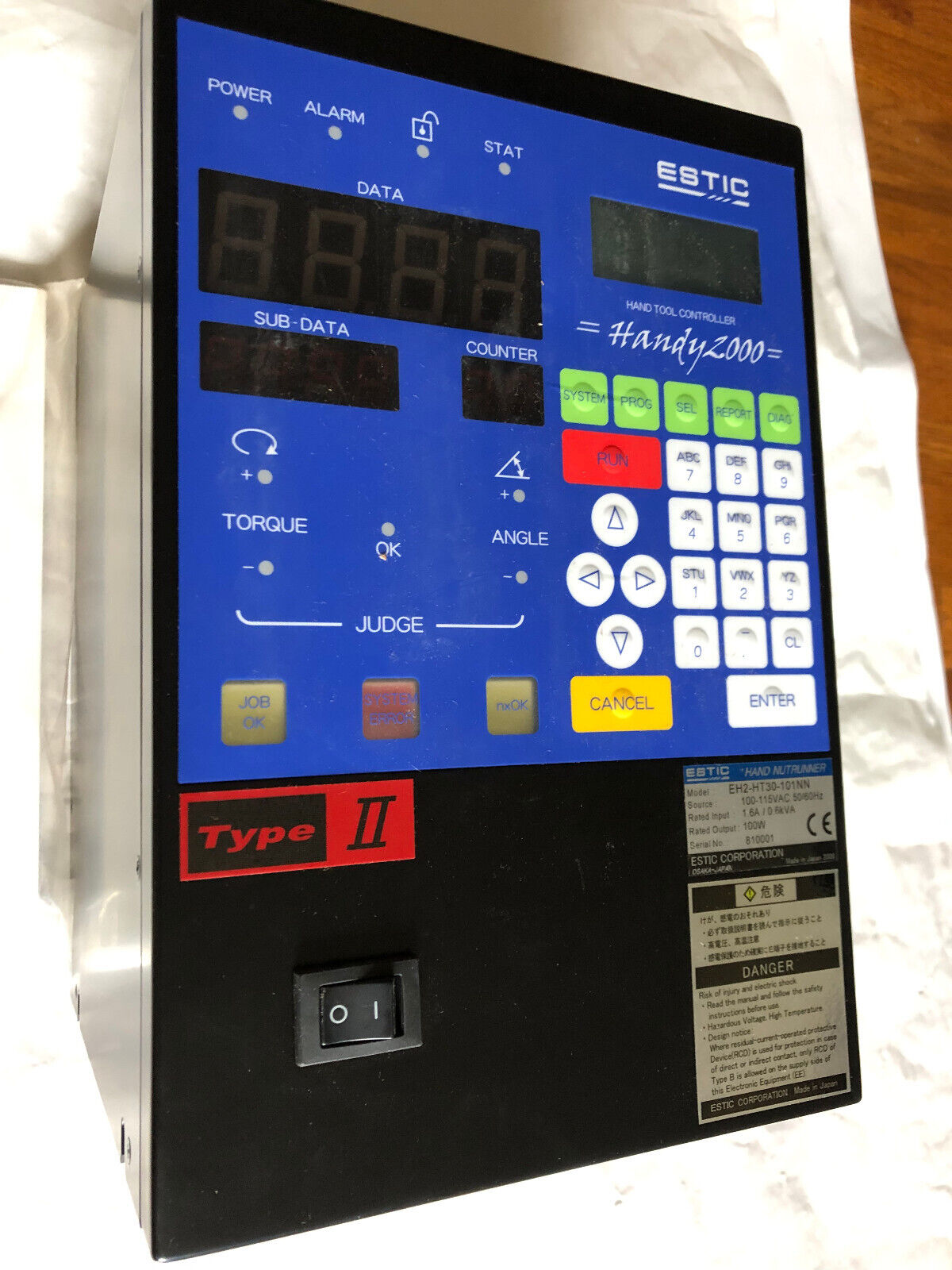 New Estic Eh2-Ht30-101Nn Handy2000 Hand Nutrunner Controller. 100W Output,Am
