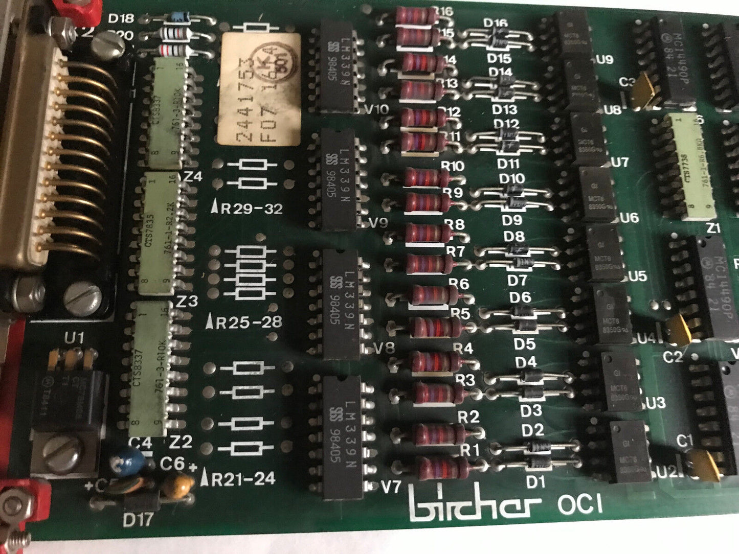Bircher Oci,Ocin,Oci Plc Board,Elco 8257,Su