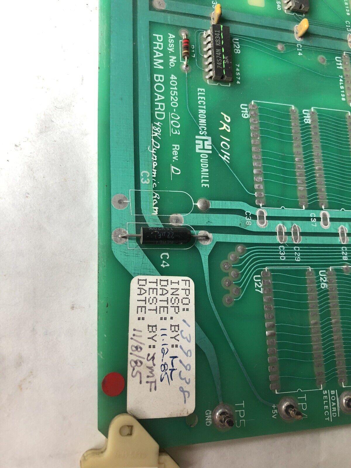 Houdaille 401520-003 Rev D Pram Board Pcbs,401519-000 Strippit Turret Press,Fl