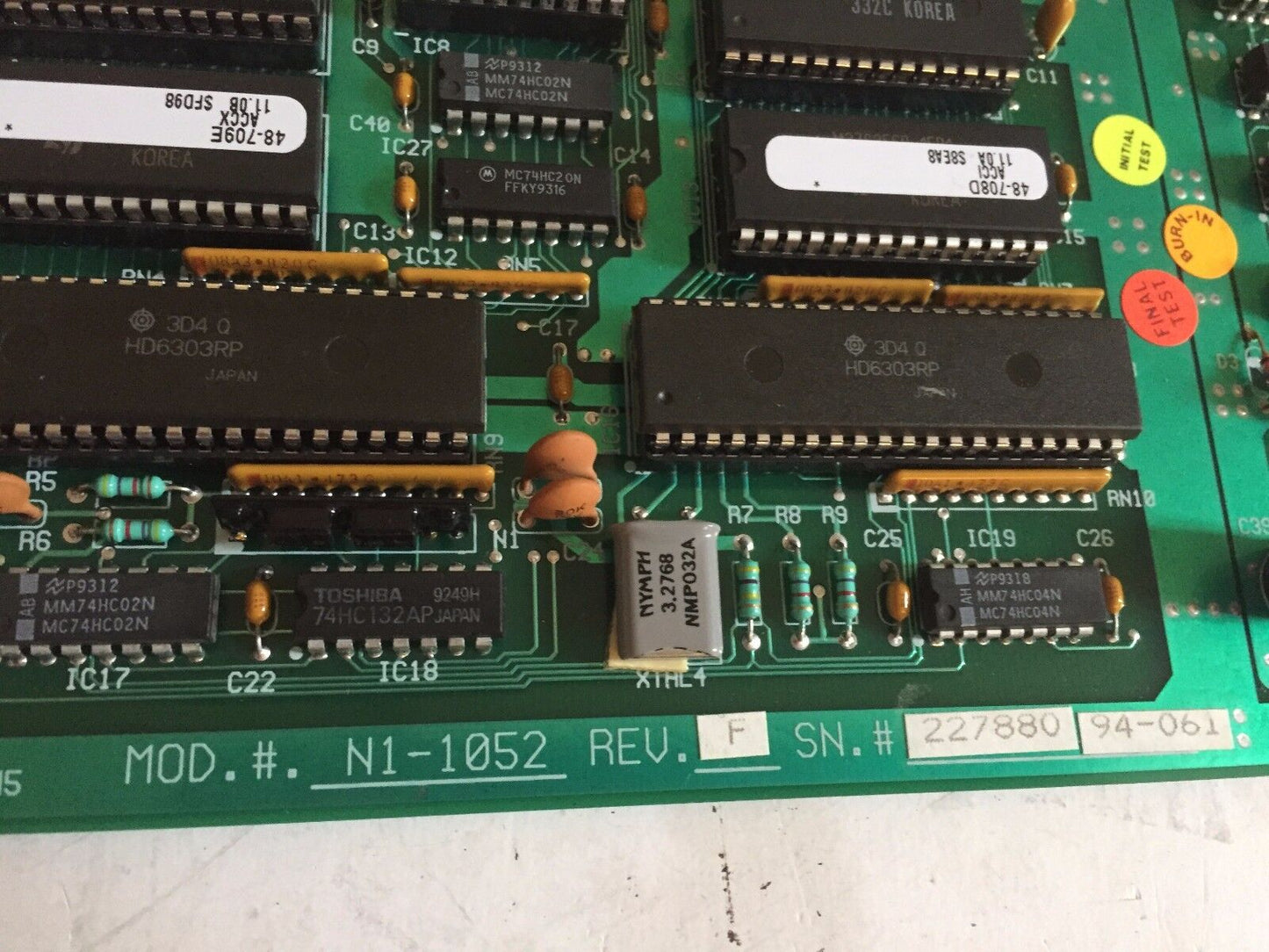 Robertshaw N1-1052,Robertshaw Csd Rbsc-852-B,N100-781052 Rev.C,Ti