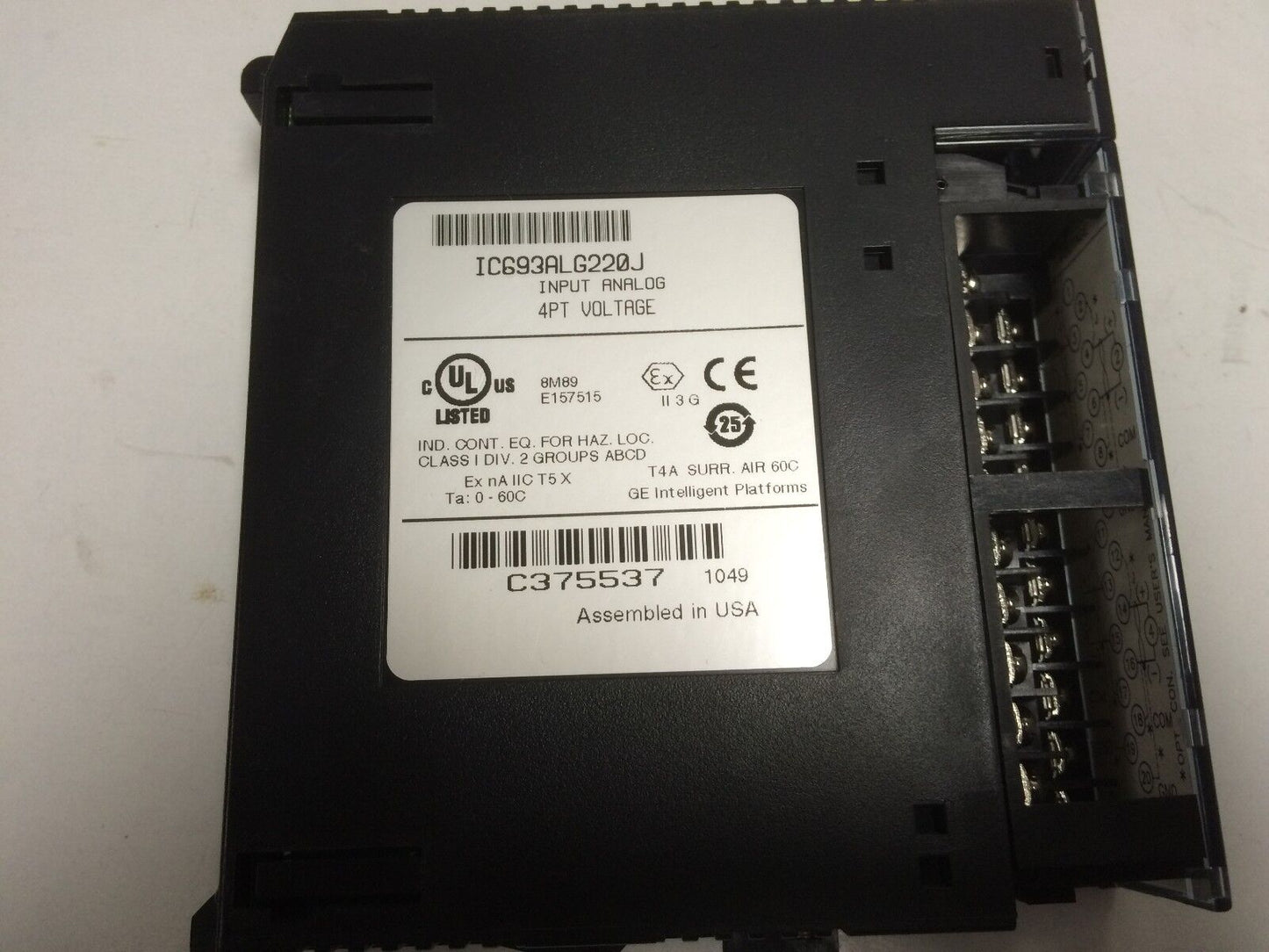 Fanuc Ic693alg220j Plc Analog Input 4Pt Voltage Module,Bv