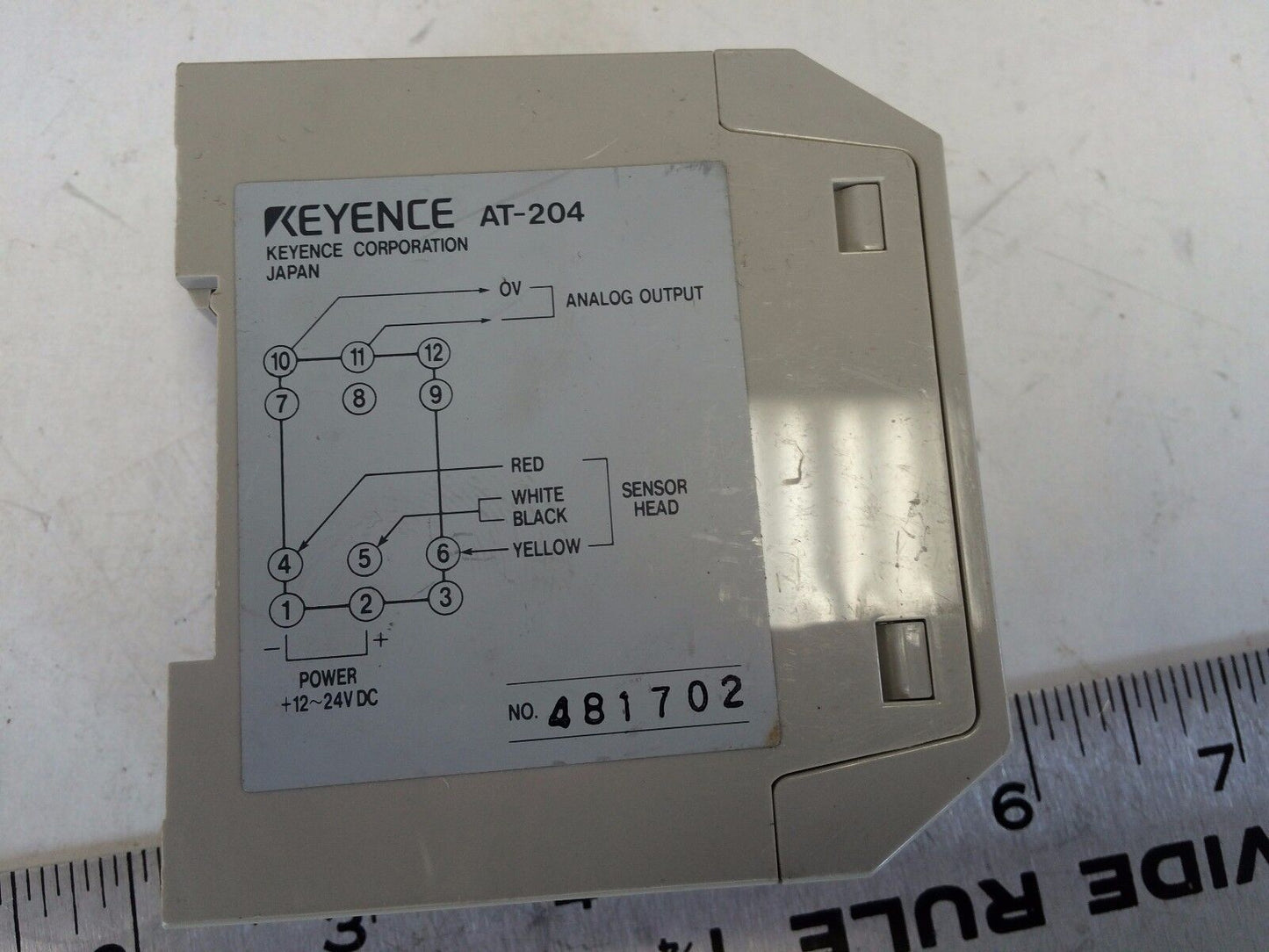Keyence At-204 Sensor Amplifier Unit,Cu
