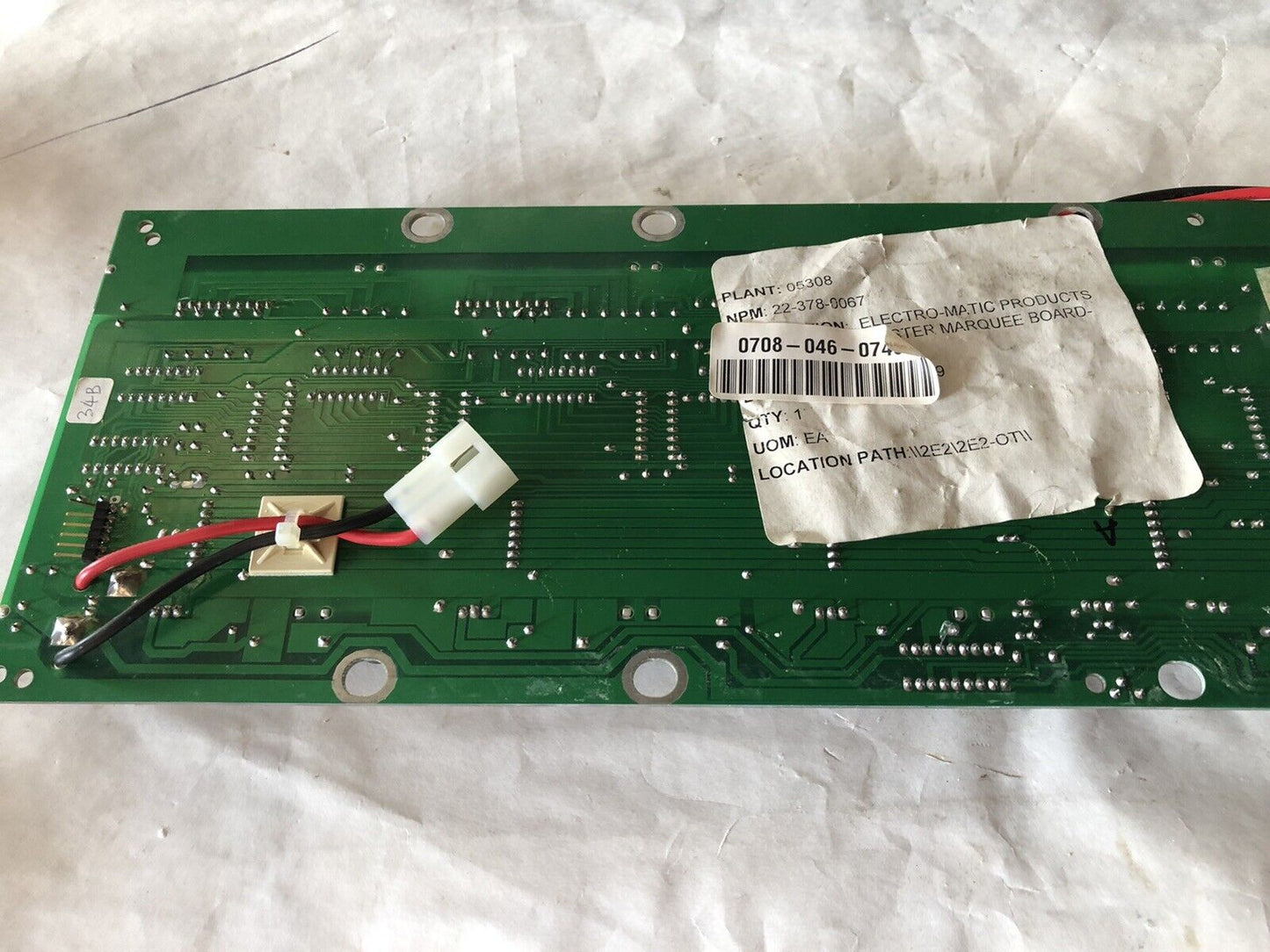 Electro-Matic 10389031A Big Dot 7 X 40 Marquee Display Master Board,223780067,Cg
