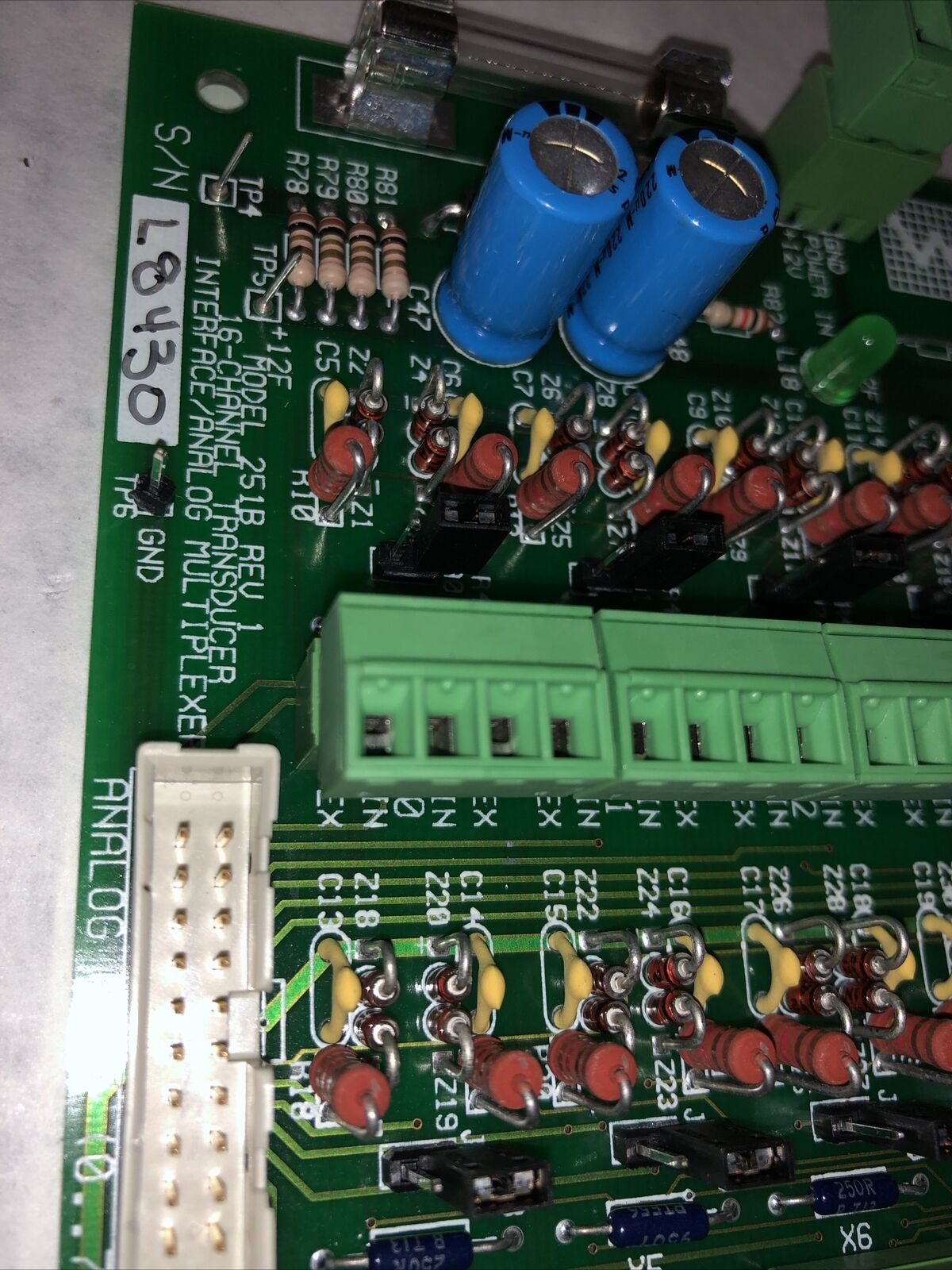 Sciemetric 251B Rev 1 Multiplexer Analog Interface,16 Channel Transducer,Cx,Fg