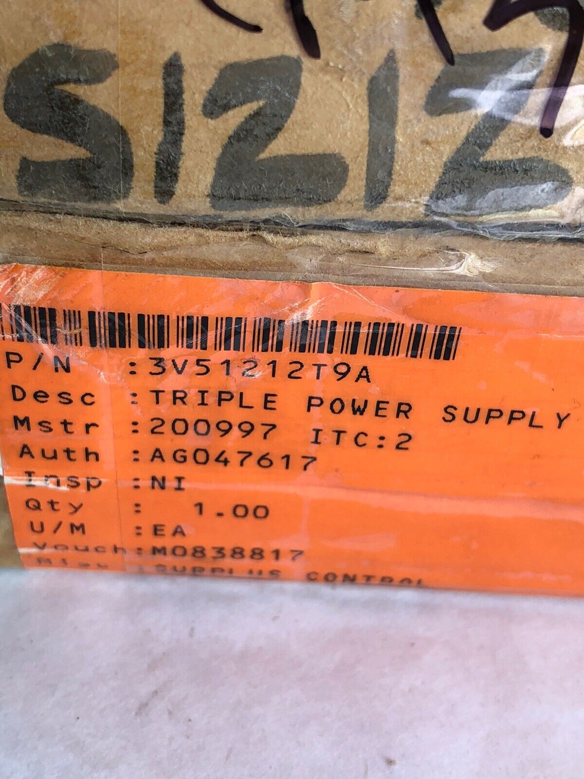 New Acopian 3V51212t9a Power Supply 250Vac 2A Triple Output,Eg