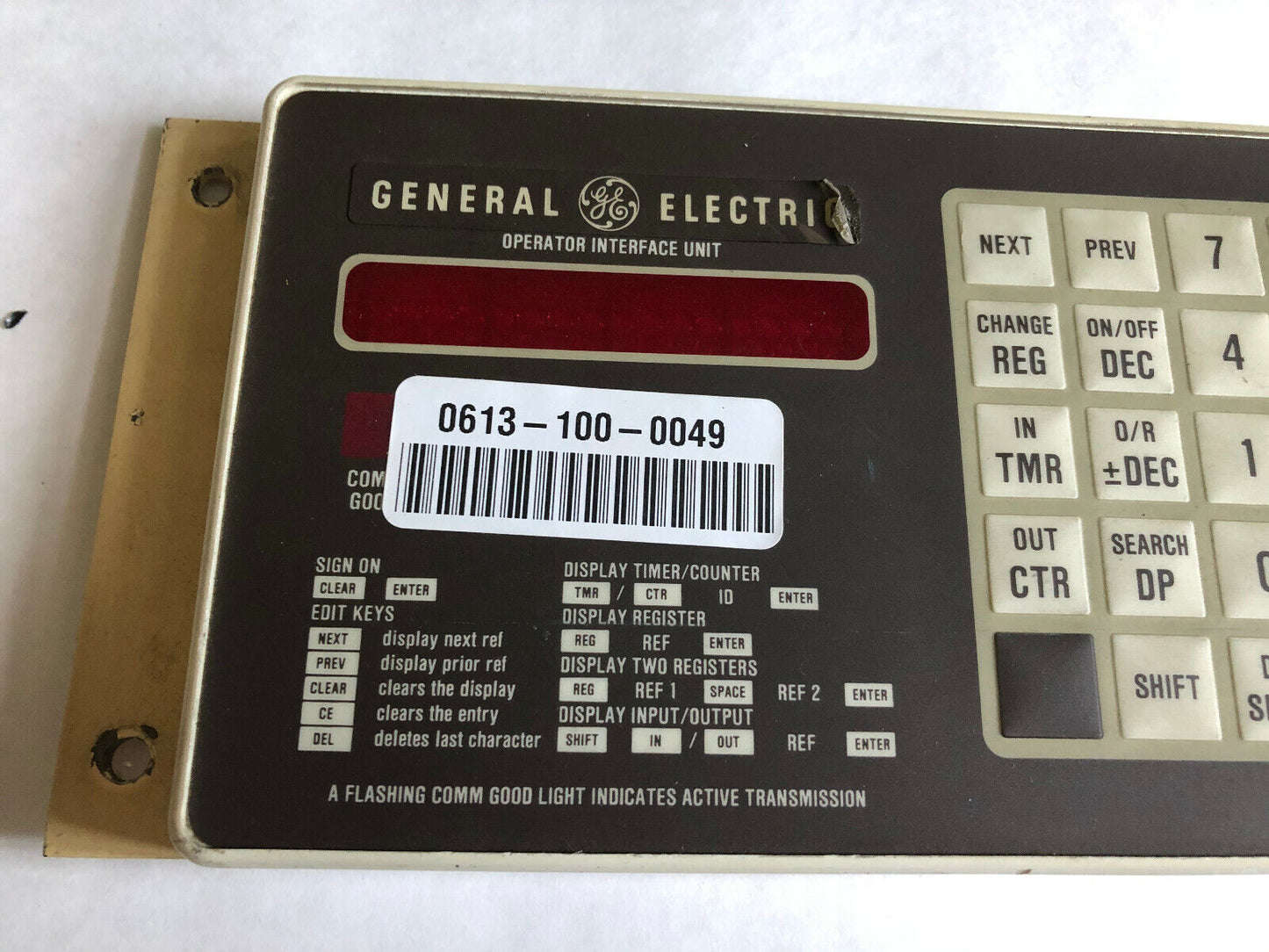 General Electric Tm77-21-001 Ge Operator Interface Unit, 44A720058-001,Tc