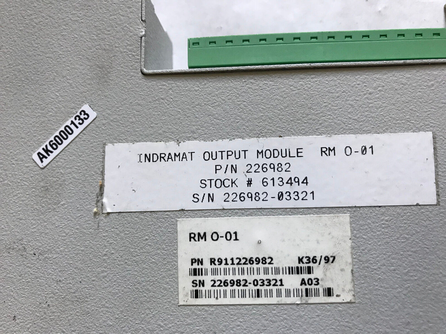 Indramat Rm O-01,R911226982 Plc Output Module Rm0-01 Rmo-01,226982,Ff