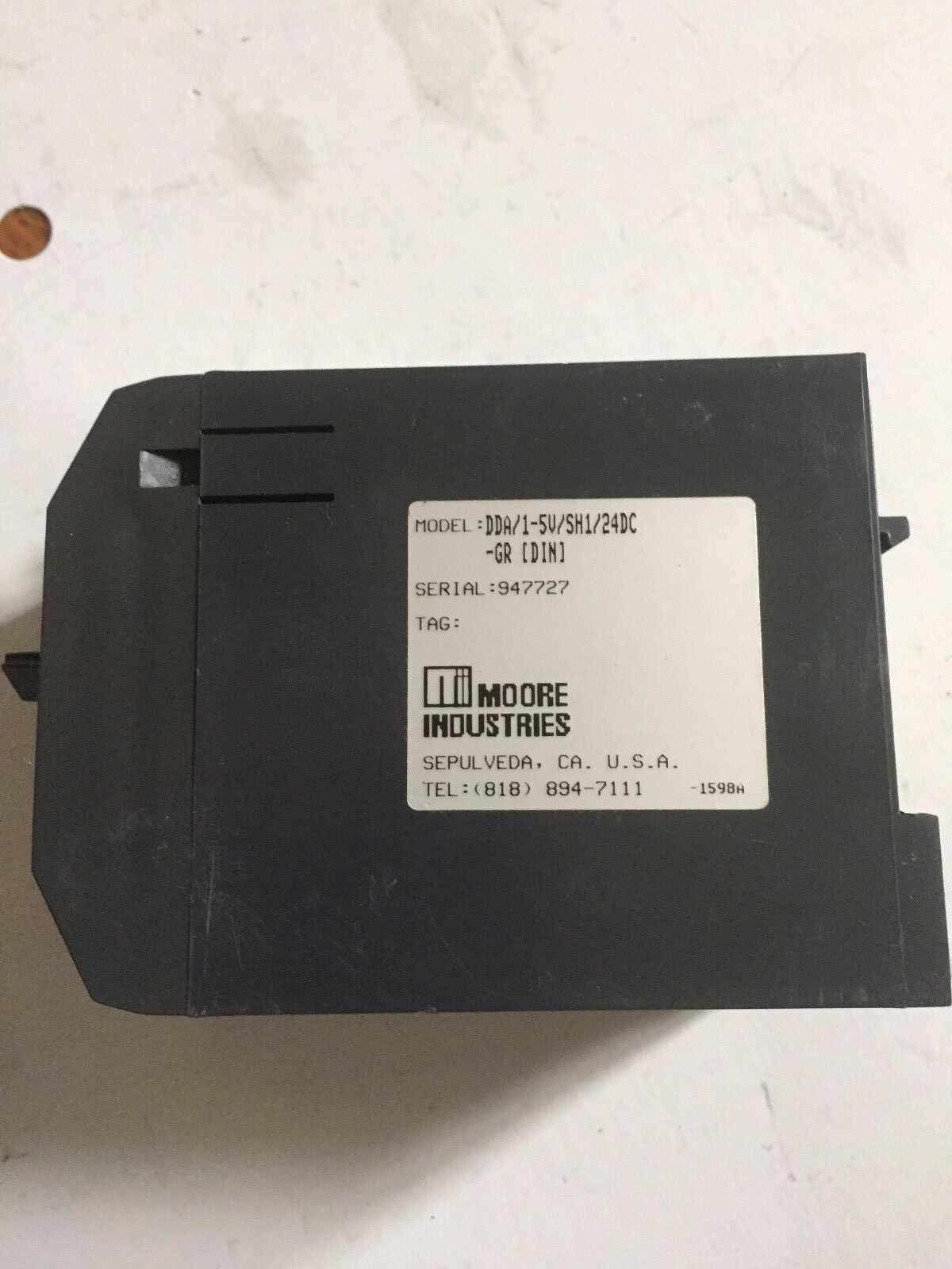 Moore Dda/1-5V/Sh1/24Dc-Gr (Din) Voltage Alarm Single High Failsaf,Moore Dda,Es