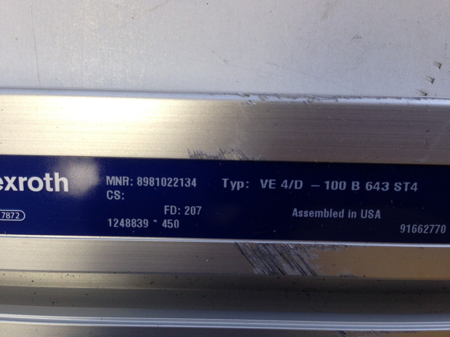 New Rexroth Ve4/D-100 B 643 St4,3 842 532 334 Pneumatic Linear Stop Gate,Sk