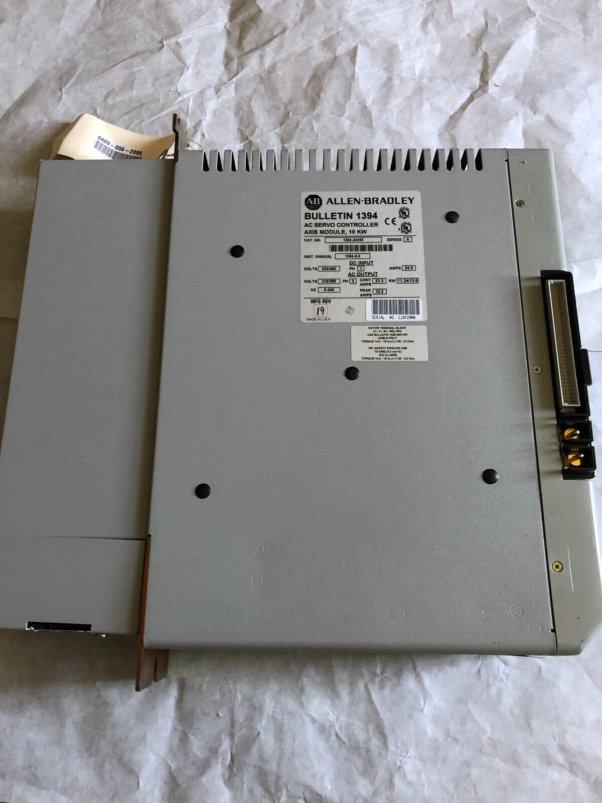 New Allen-Bradley 1394-Am50 Ac Servo Controller Axis Module 10,Bullentin 1394,An