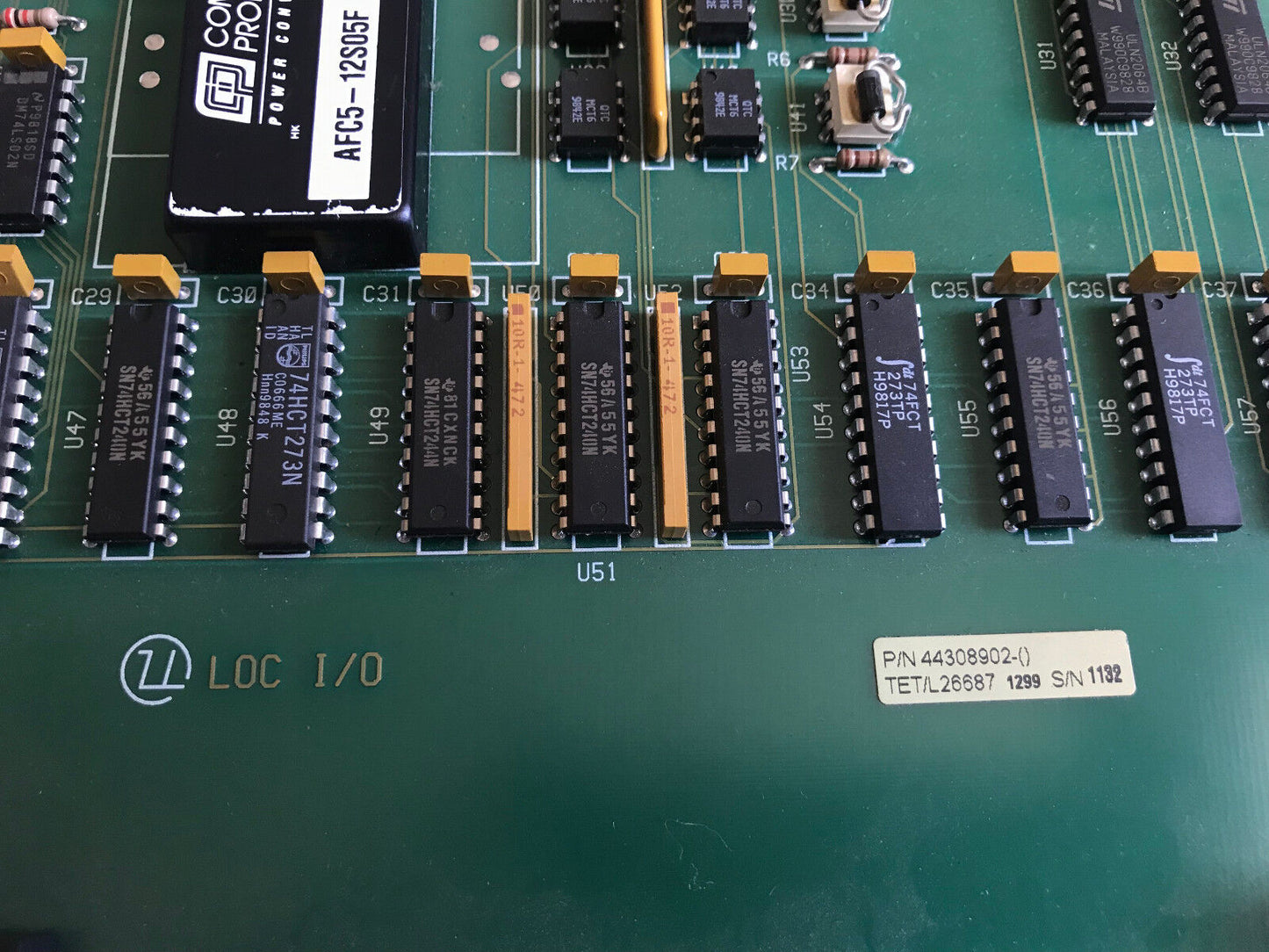 Universal Instruments 44308902,Tet/L26687 Loc I/O Board 44553301 Rev (0),Es