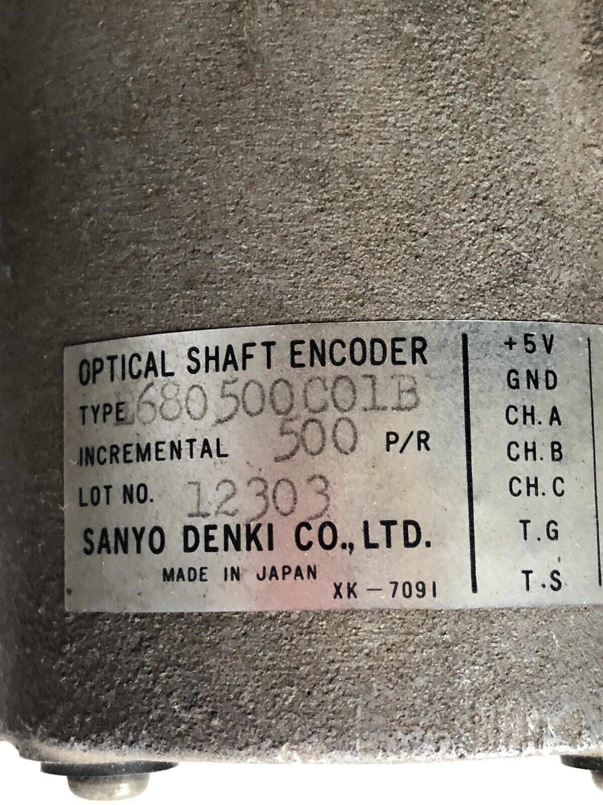 Sanyo Denki U708bt-032E L2 Dc Servo Motor Optical Encoder 680500C01b,Tk