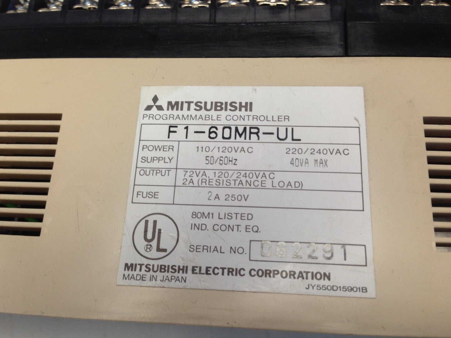 Mitsubishi F1-60Mr-Ul Melsec Programmable Controller,Plc Melsec F1-60Mr,Di