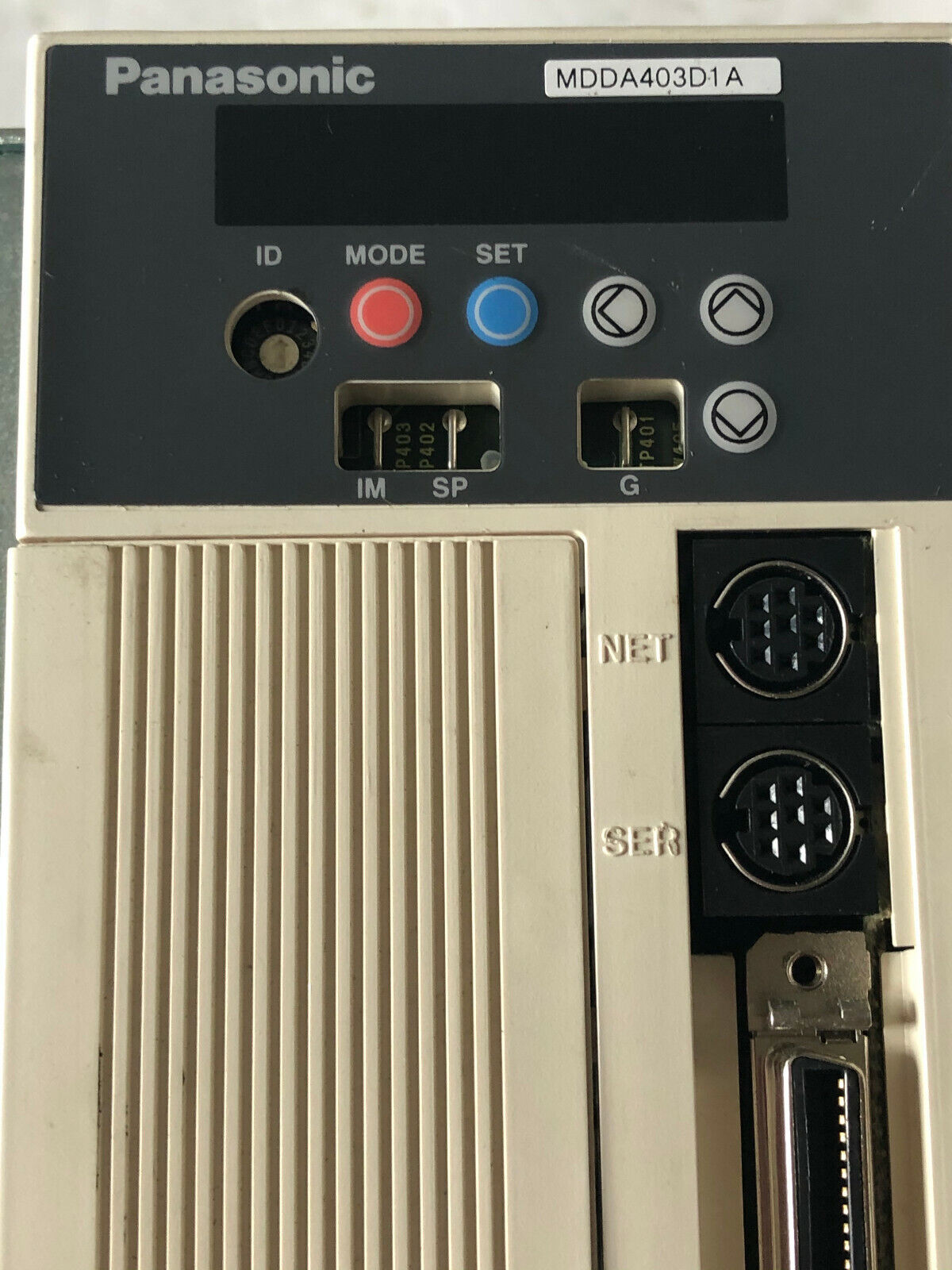 Panasonic Mdda403d1a Ac Servo Driver 200-230V Input,113 Output,4Kw,Bi