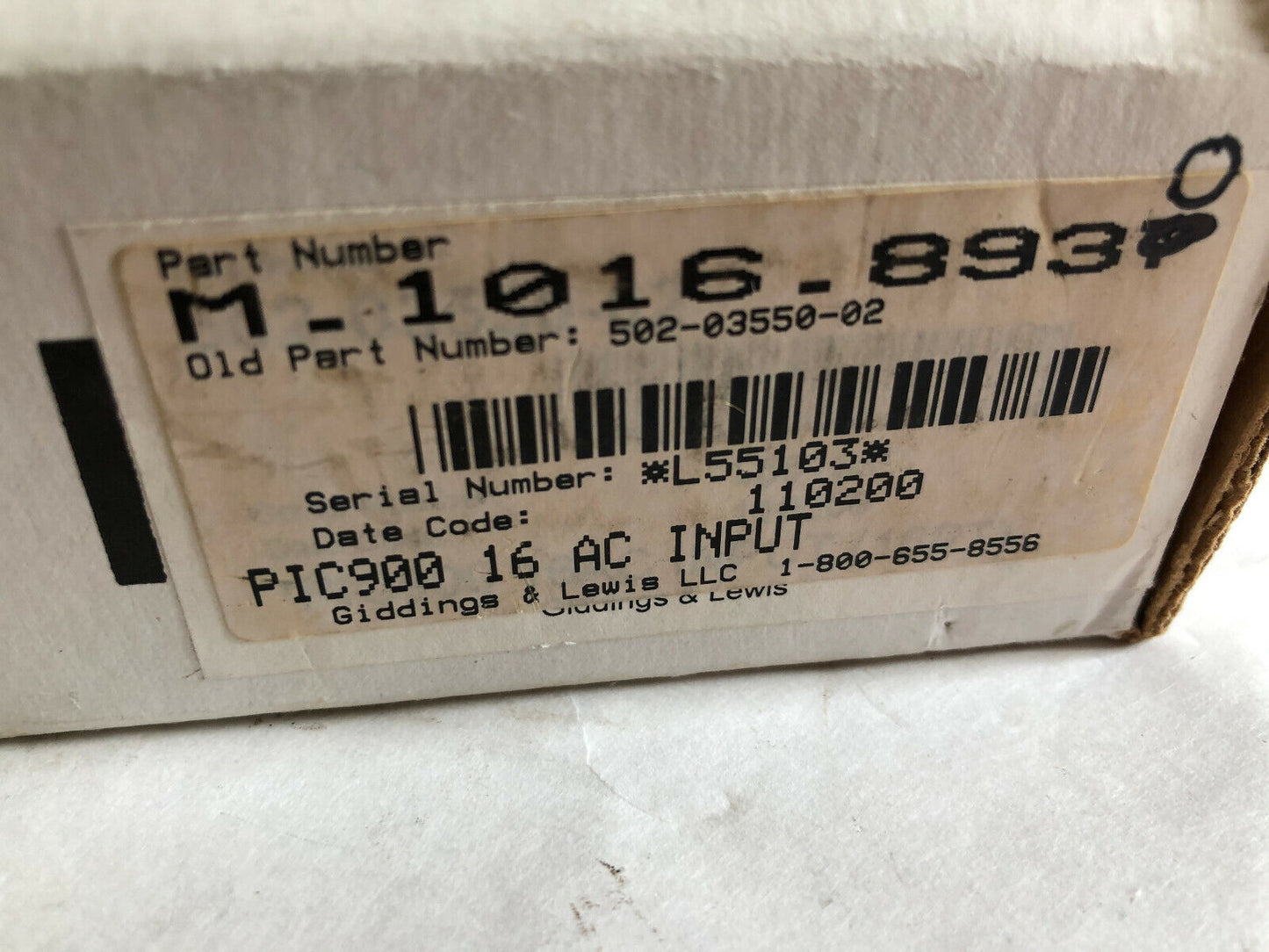New Giddings & Lewis Pic900,502-03548-00R4 Programmable Computer,Input 24V Dc,Cg