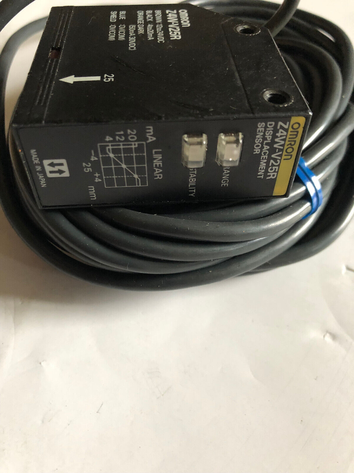 Omron Z4w-V25r Displacement Sensor,Omron Z4w V25r,Cw
