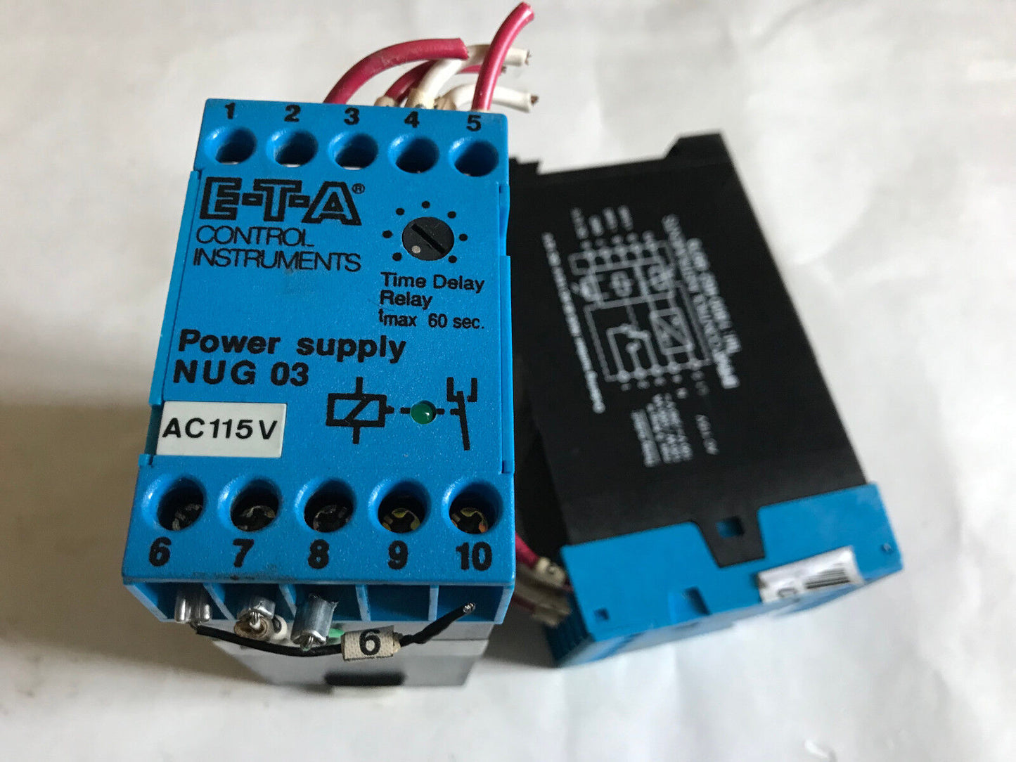 E.T.A Controls Nug 03 Ac Control Time Delay Relay Nug 03 Ac 115V/Dc 12V,Sr