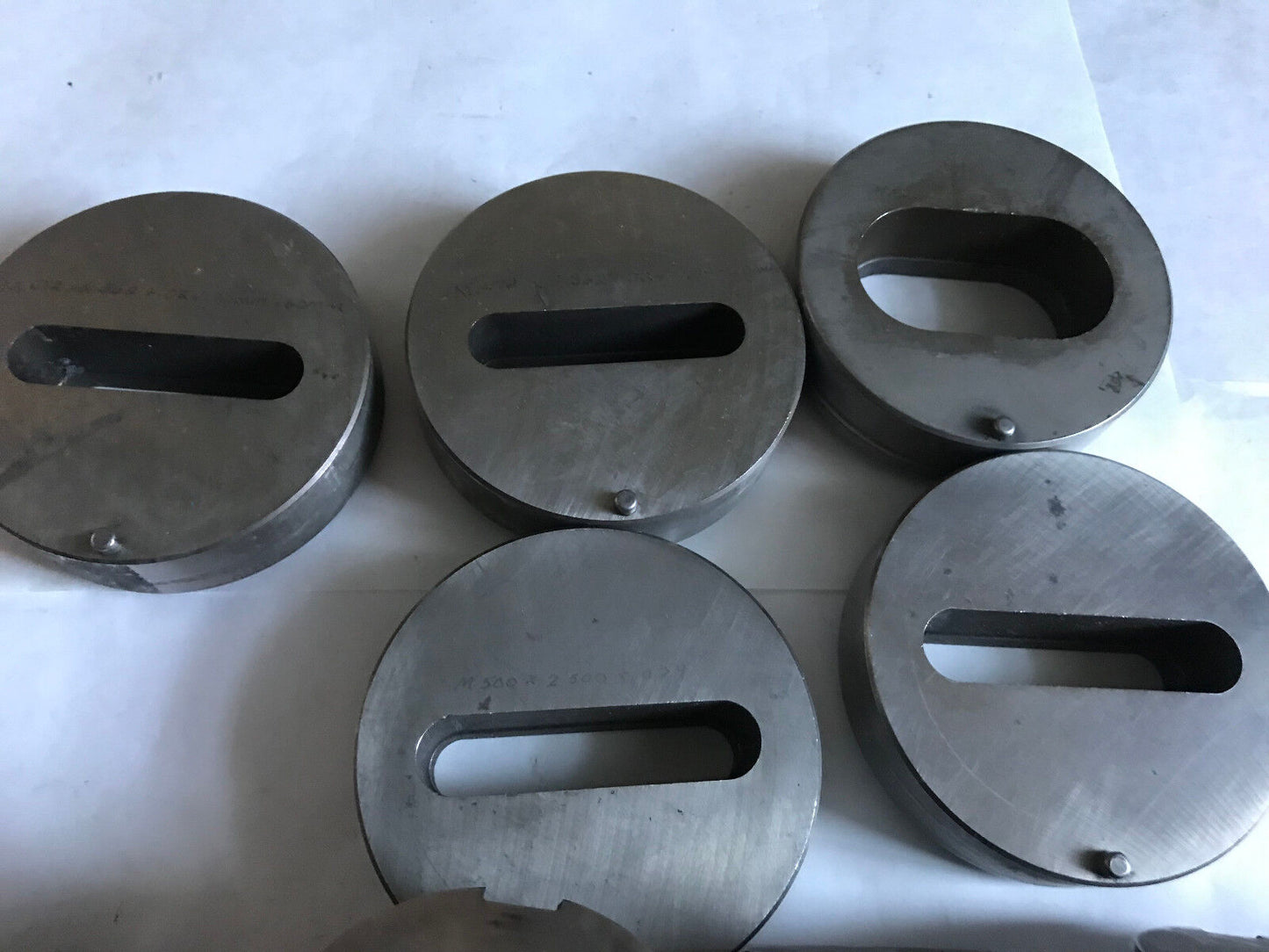 Lot 5 Wiedemann Oval/Obround Punch Die Sets .500X2.500,M.472X2.362,1.250X2.3,Et