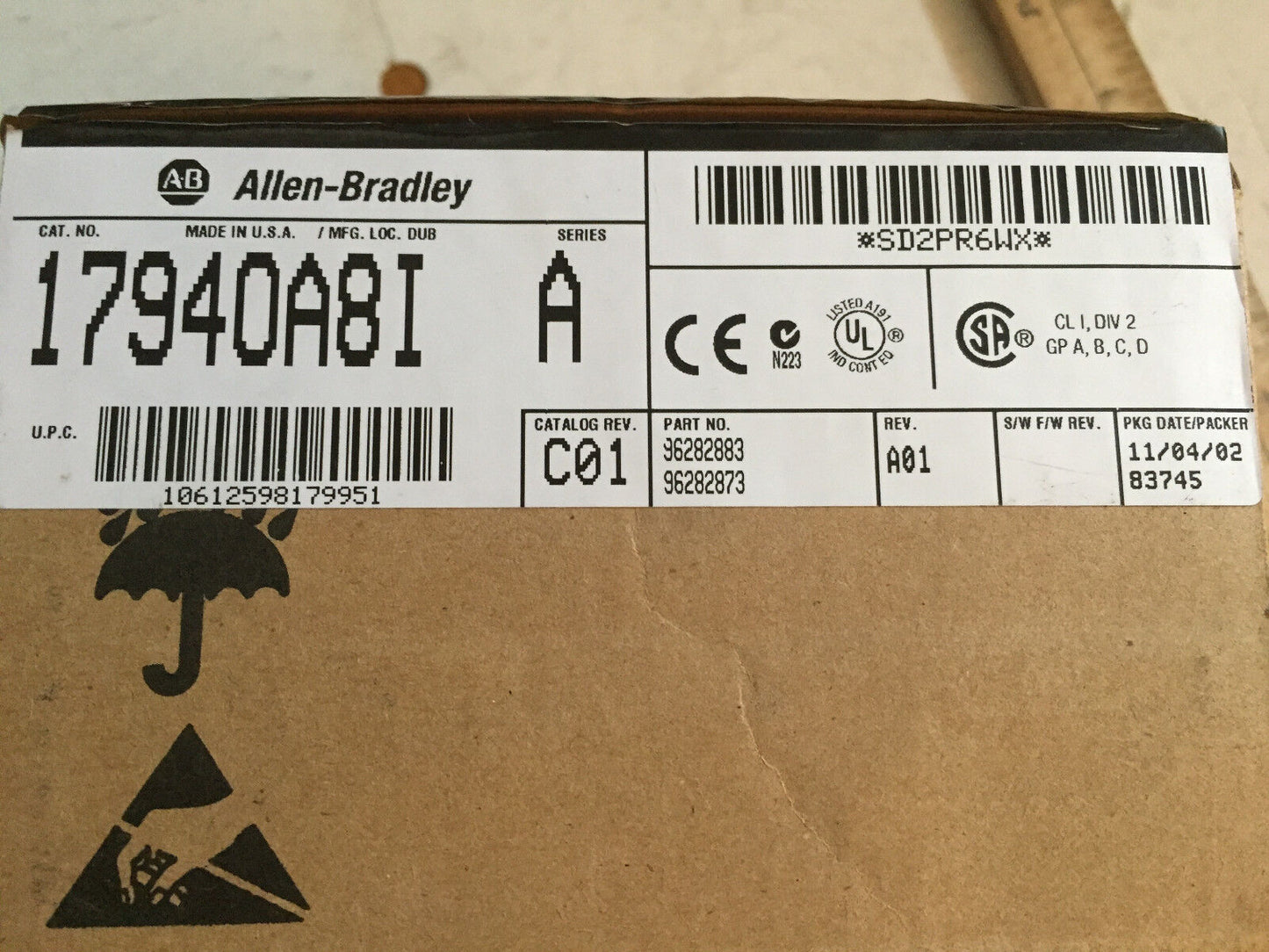 Allen Bradley 1794-Oa81,1794-0A8i,96282873,1794-0A81,Isolated Output Module,Ct