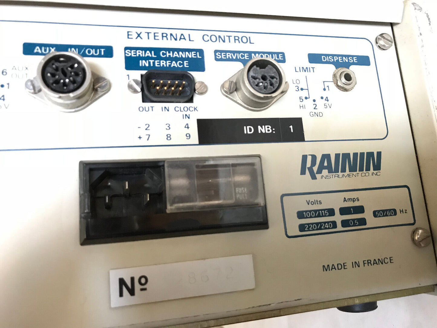 Rainin Hp Solvent Delivery System 110-115/230Vac Input 5.Sc G-H 5Sc,Im-9049,Sb