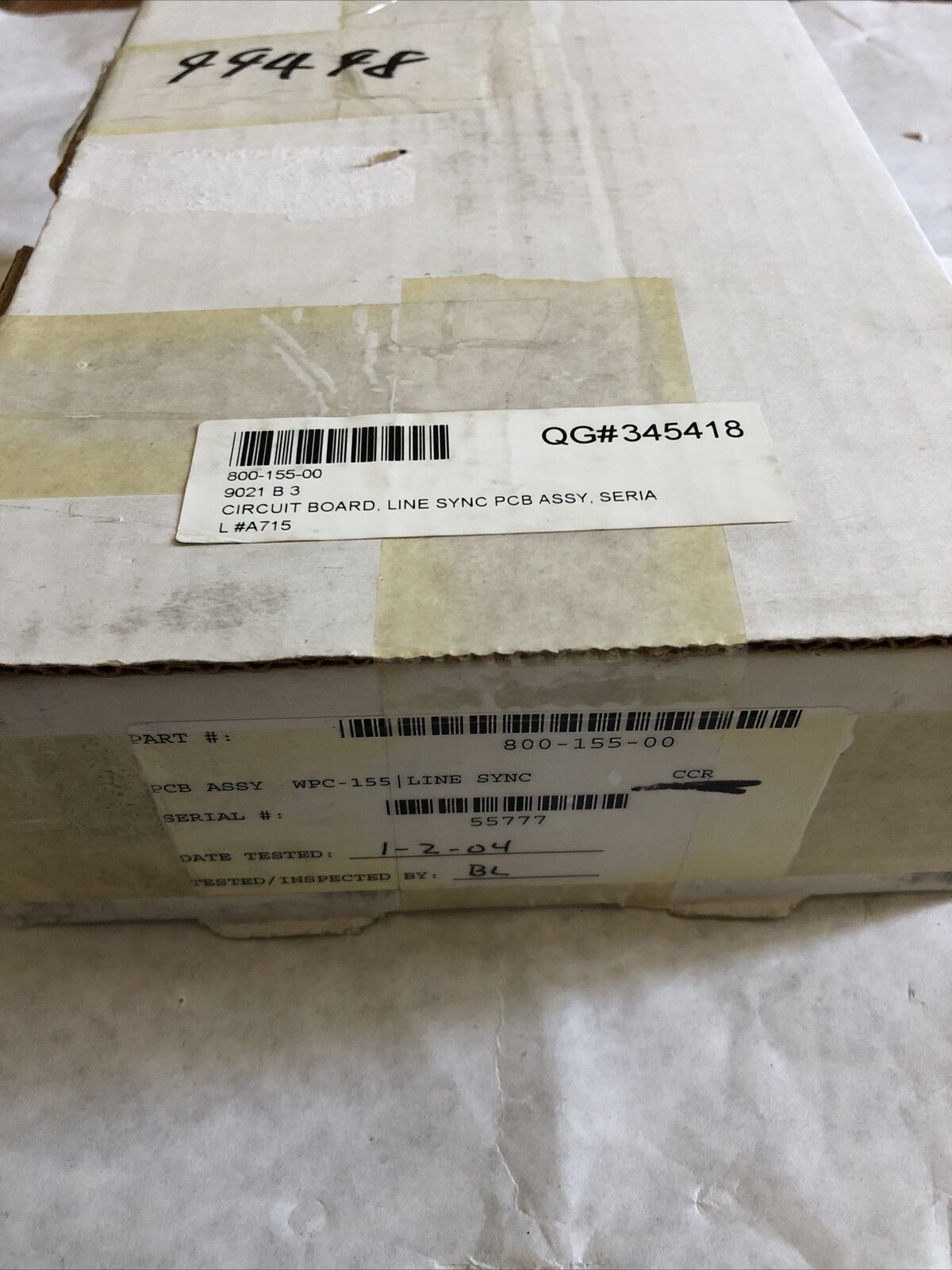 Microtrak Wpc-155 ,800-155-00 Pc Board Line Sync Card ,Bh