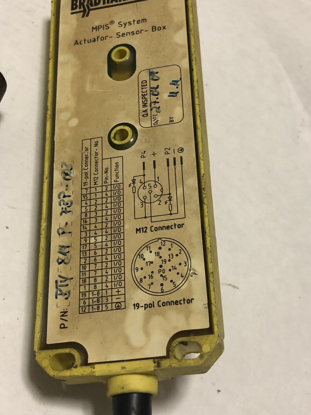 Brad Harrison Bty-814-P-Fbp-003 Actuator/Sensor Servo/ Encoder Cable ,Ez