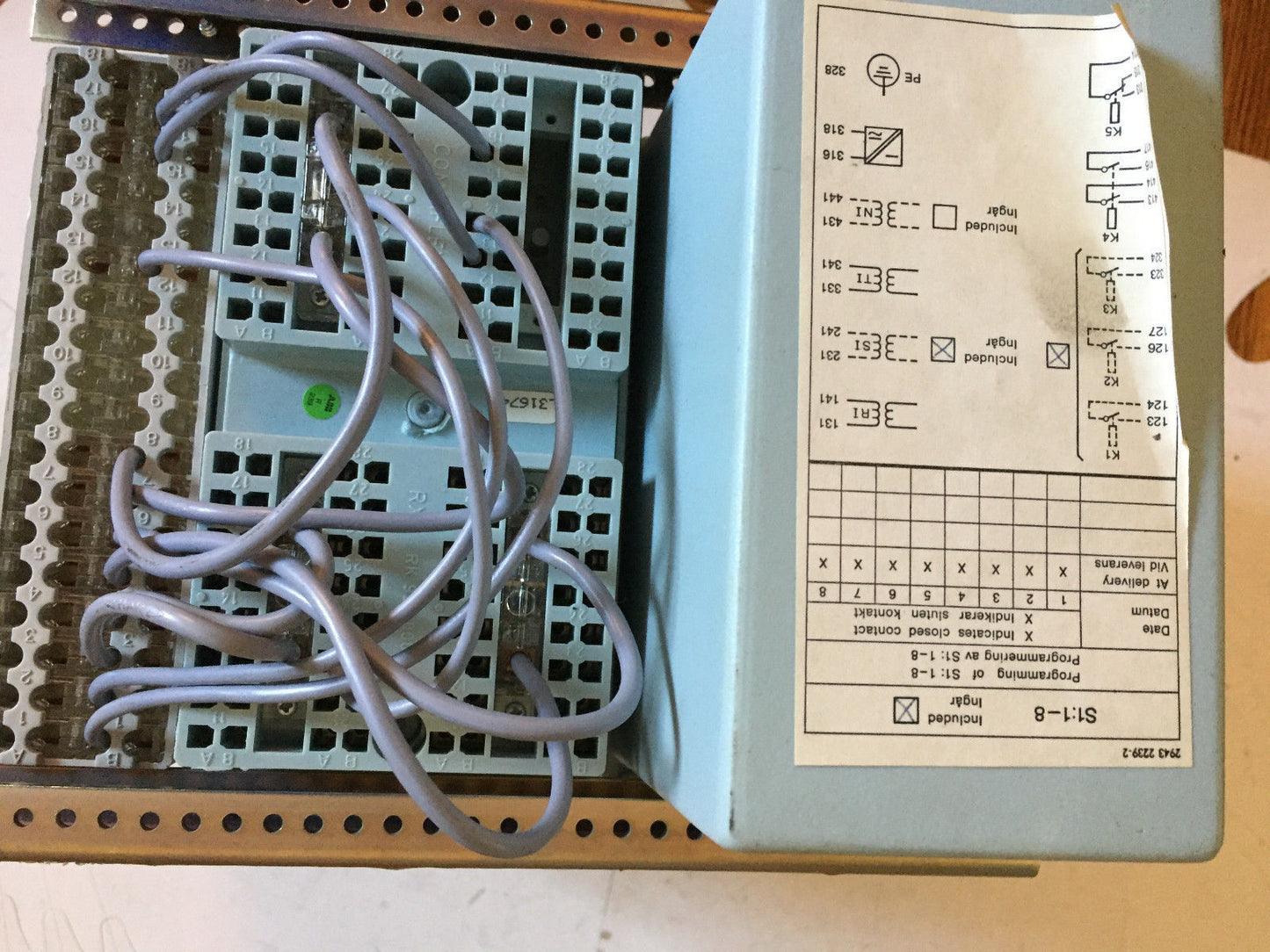 Abb Rk 671013Aa,Abb Racid Rk 671 013-Pa Overcurrent Protection,L31674,S1:1-8,Bx