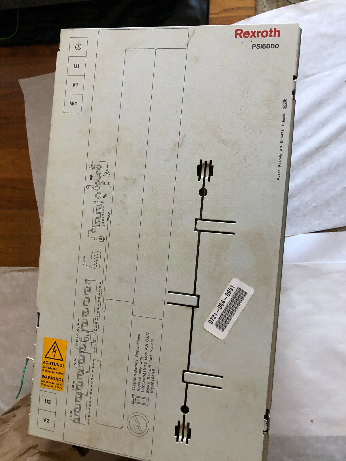 Bosch 1070914446,Rexroth D-64711,1070086520 Servo Unit,Psi6000,Psi 6300.650L1,Bh