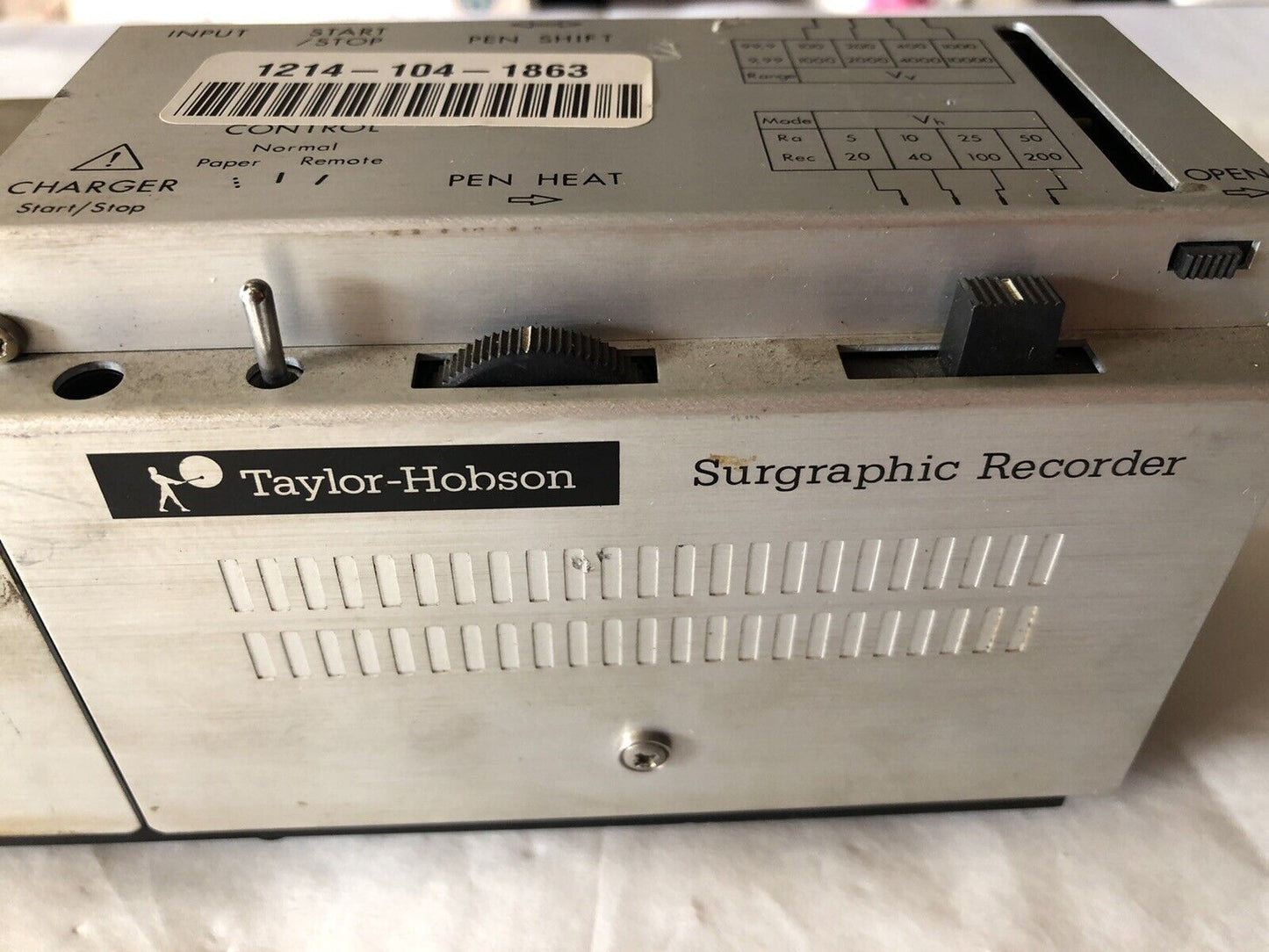 Rank Taylor-Hobson 112/1519 1395808 Surgraphic Recorder,Ex