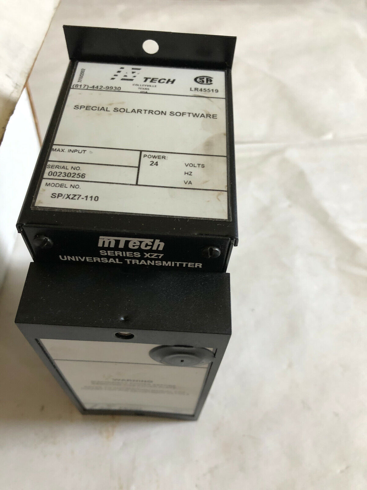 Mtech Sp/Xz7-110,M-Tech Sp/X27-110 Universal Transmitter,24Vdc,Lr45519,Xz7,Ar