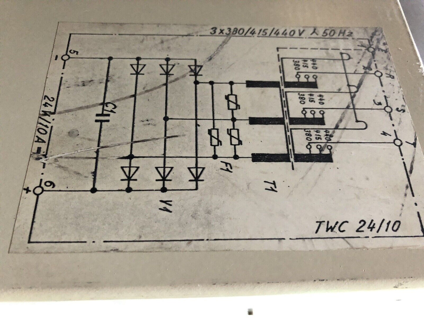 Siemens Twc 24/10 Power Supply, 220/440 V, 24 V, 3X380/415/440V 50Hz,24V/10A,Bs