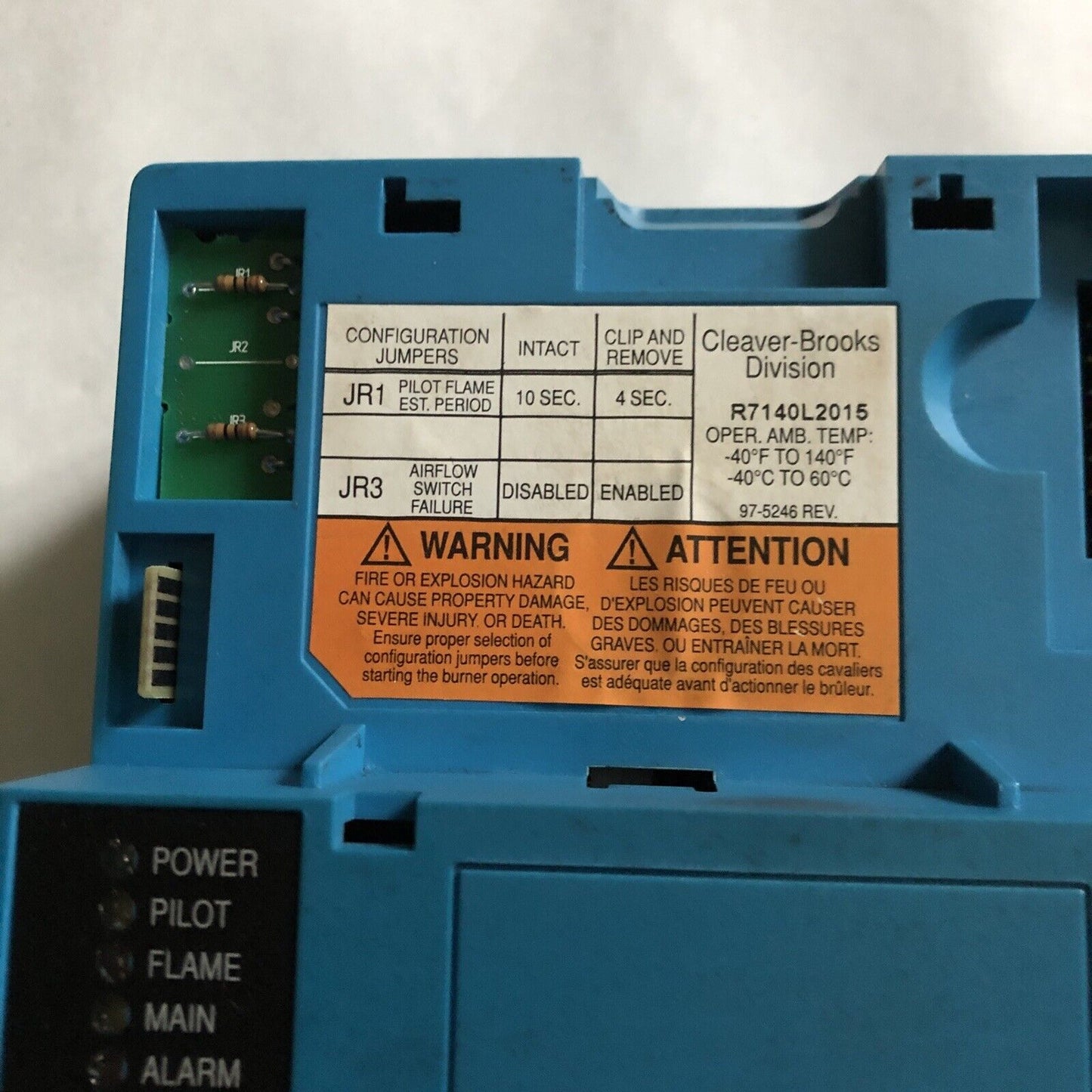 Cleaver Brooks R7140l2015,50005309-007 Burner Controller,Et