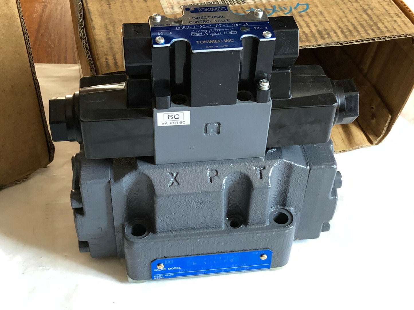 New Tokimec Dg5v-7-3C-T-P7-T-84-Ja Solenoid Pilot Operated Directional Valve,Fd