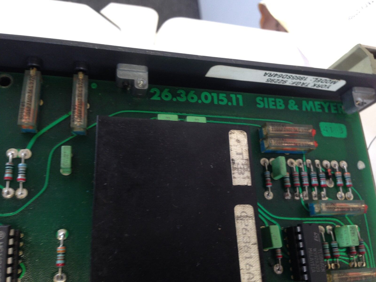 Sieb & Meyer 26.36.015.11,Sieb Meyer M5 Axis Amplifier 26.36.16,1865Sd64ra,Fl